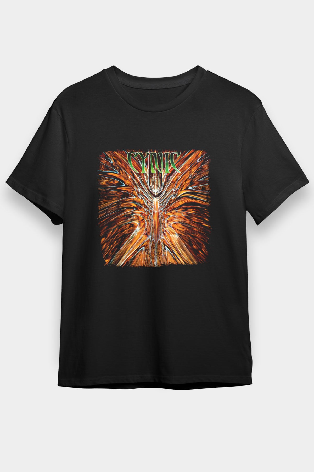 Cynic Baskılı Unisex Siyah Tişört