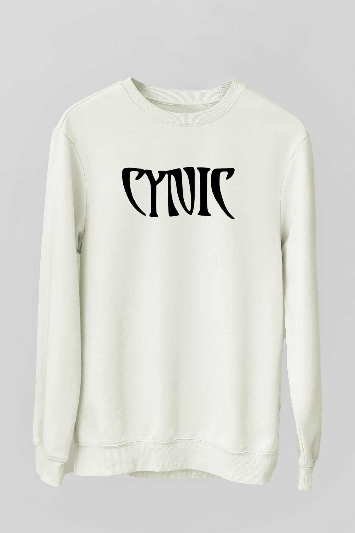 Cynic Beyaz Unisex Sweatshirt