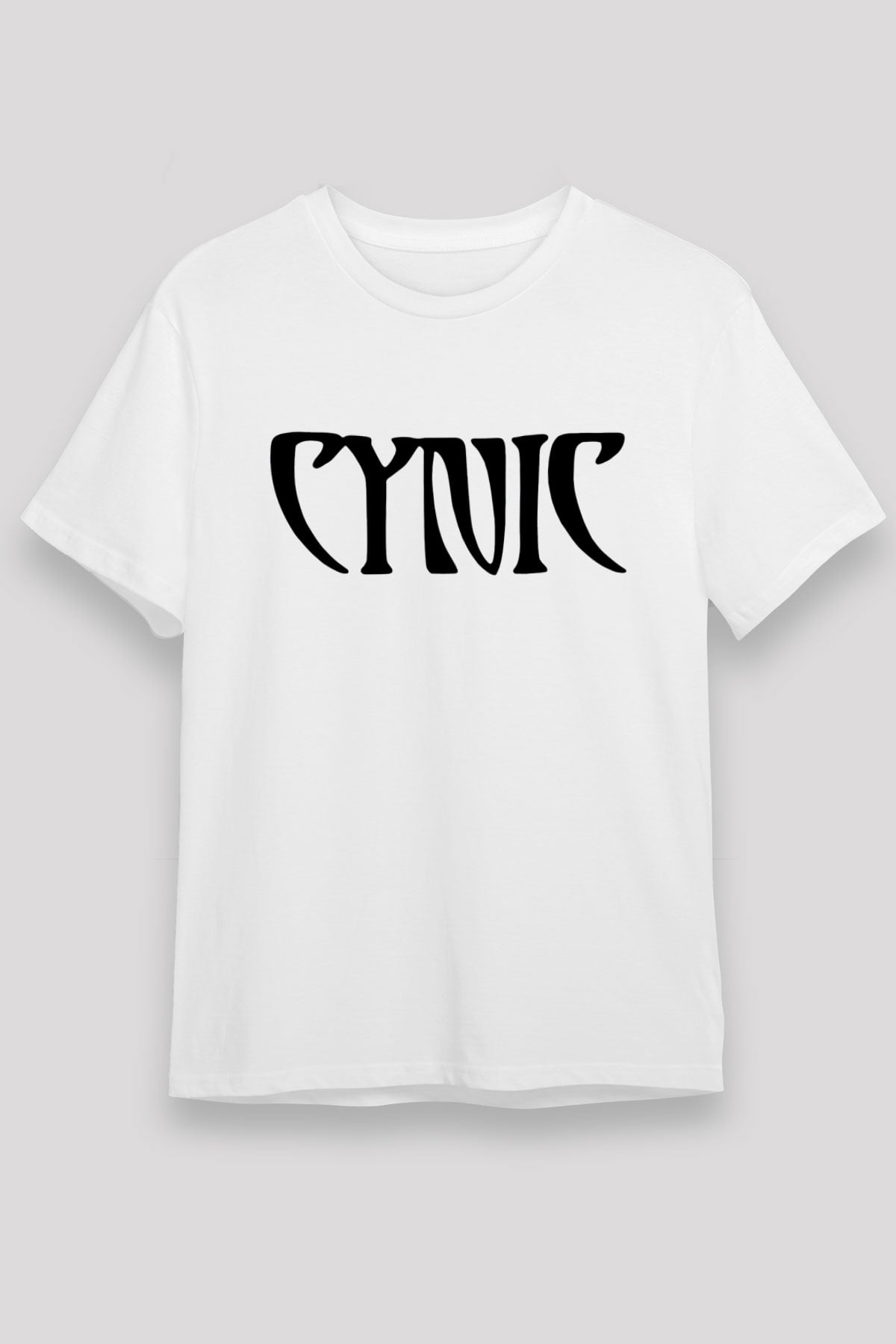 Cynic Beyaz Unisex Tişört T-Shirt - TişörtFabrikası
