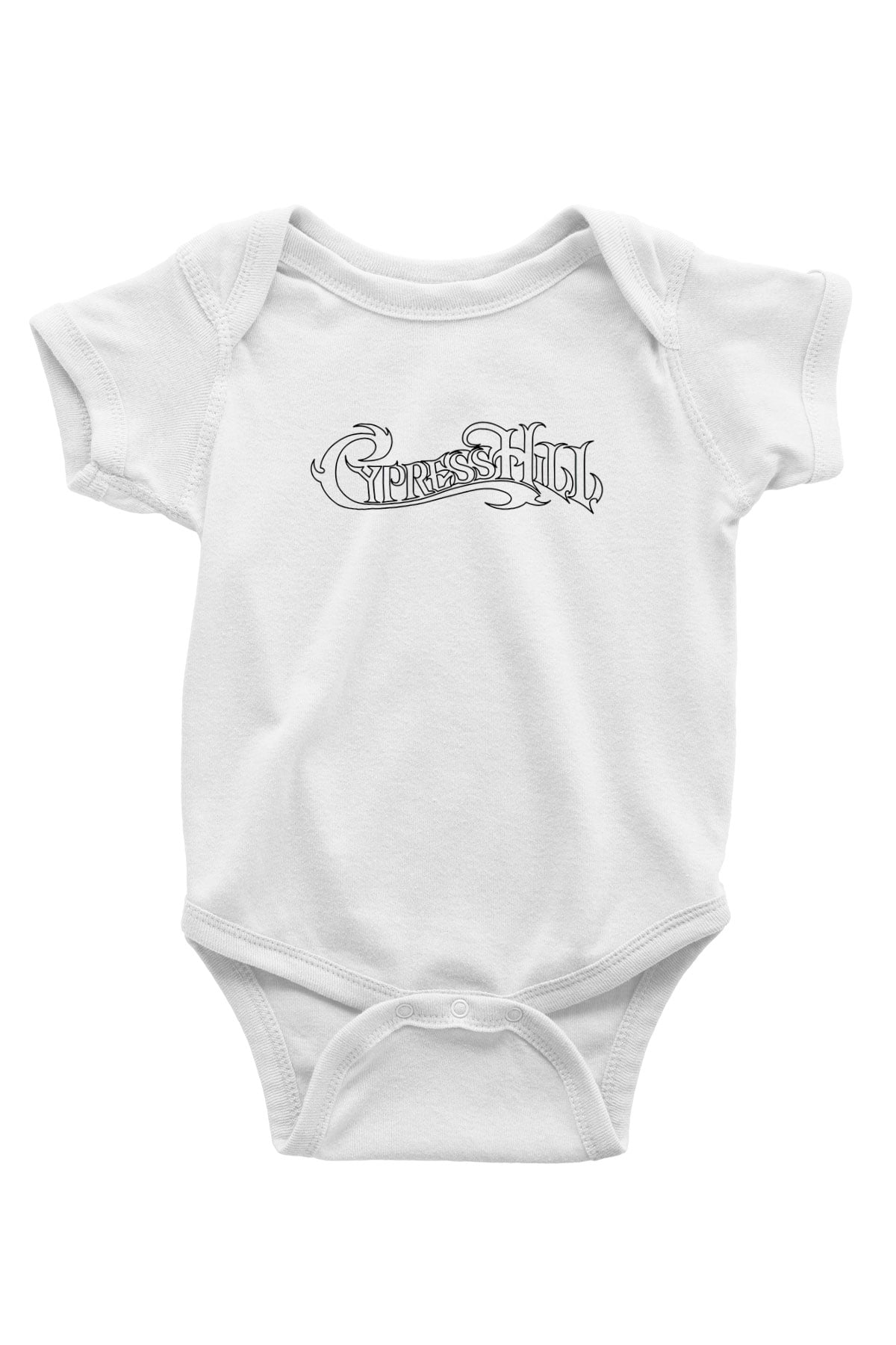 Cypress Hill Baskılı Beyaz Unisex Bebek Body - Zıbın
