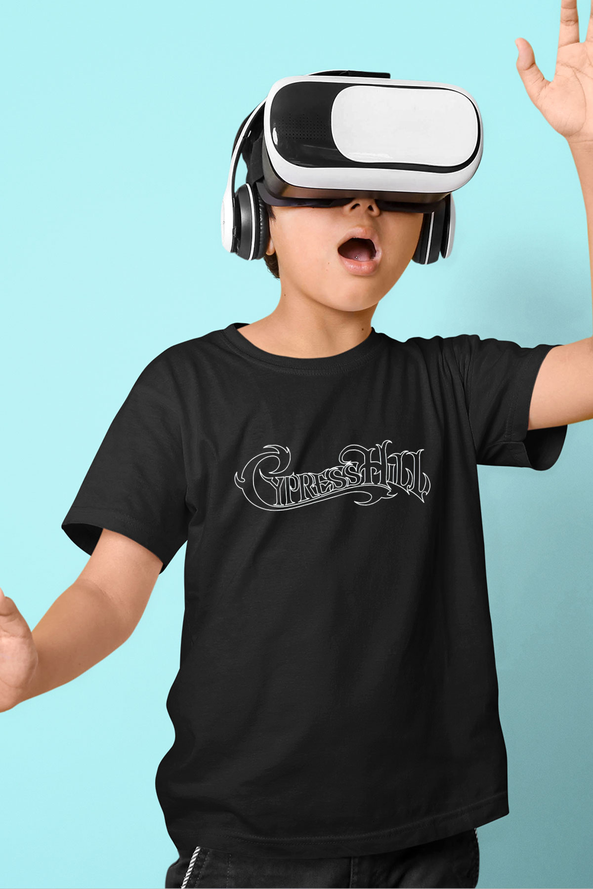 Cypress Hill Baskılı Siyah Unisex Çocuk Tişört
