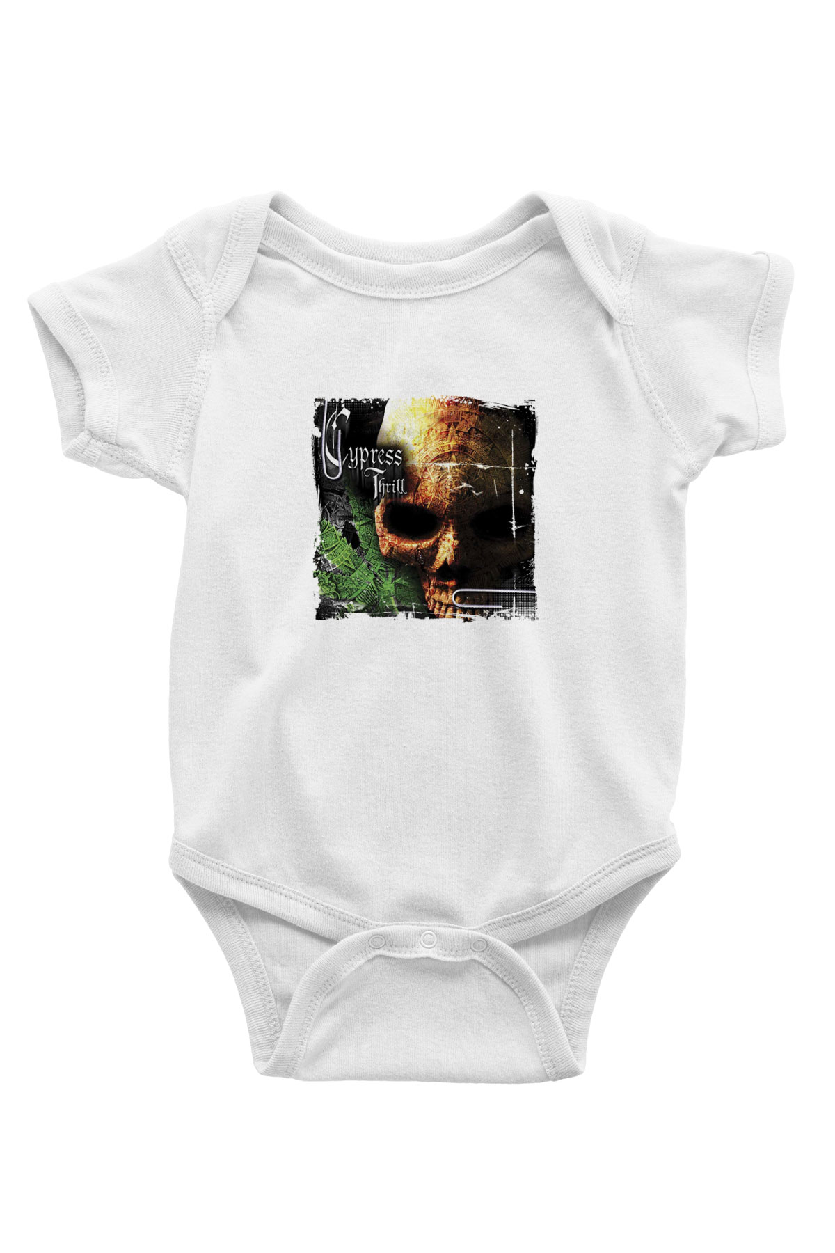 Cypress Hill Baskılı Unisex Beyaz Bebek Body - Zıbın