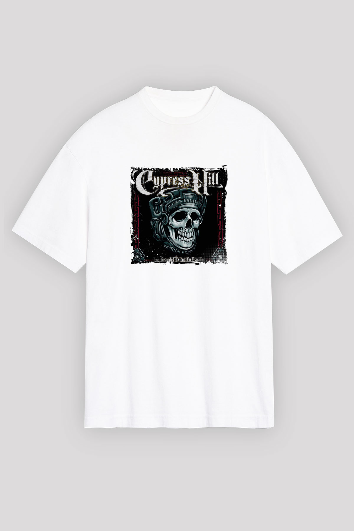 Cypress Hill Baskılı Oversize Beyaz Tişört