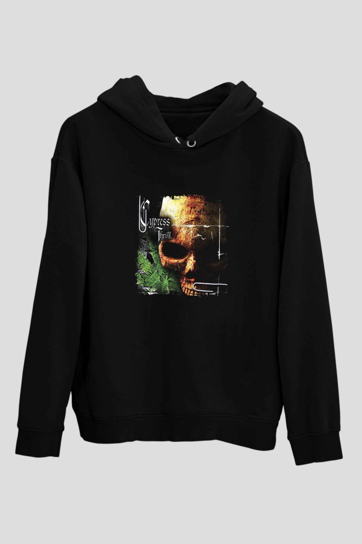 Cypress Hill Baskılı Unisex Siyah Hoodie