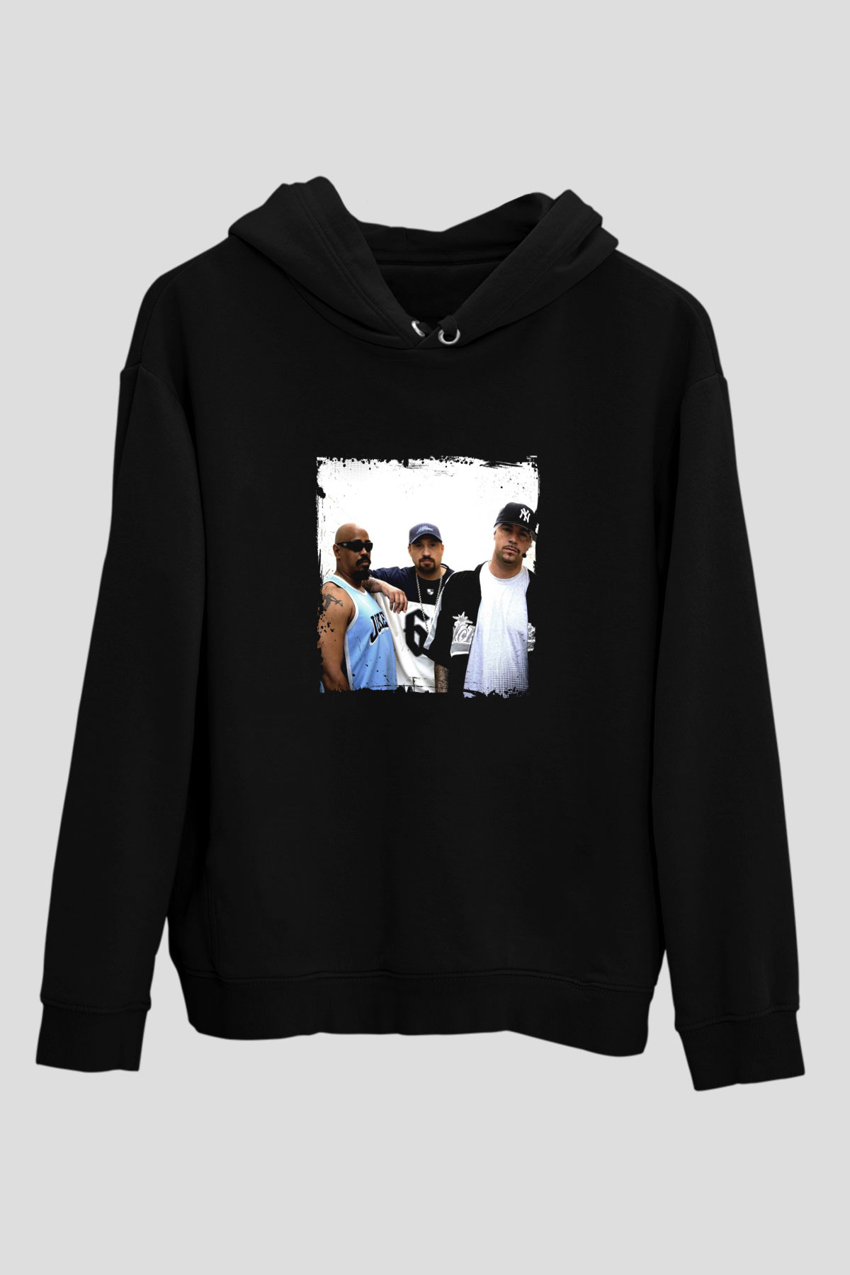 Cypress Hill Baskılı Unisex Siyah Hoodie