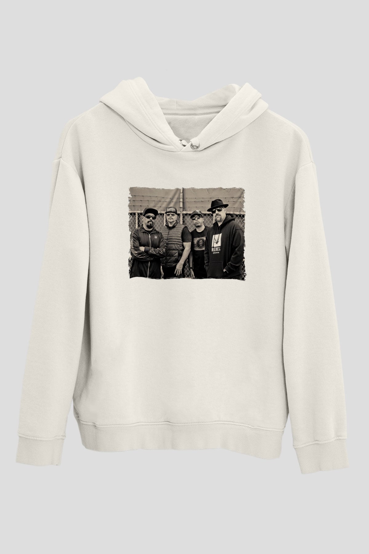 Cypress Hill Beyaz Unisex Kapüşonlu Sweatshirt