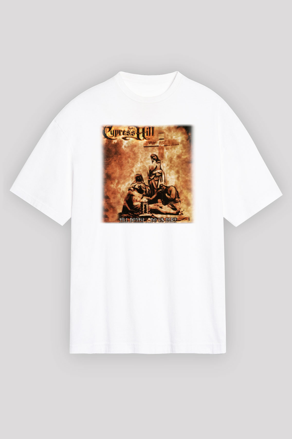 Cypress Hill Beyaz Unisex Oversize Tişört T-Shirt