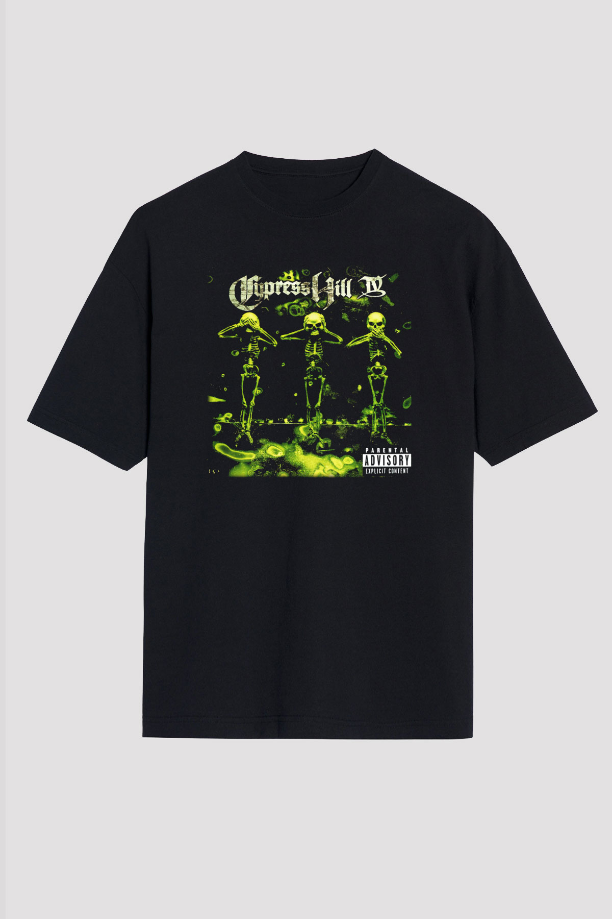 Cypress Hill Siyah Unisex Oversize Tişört T-Shirt