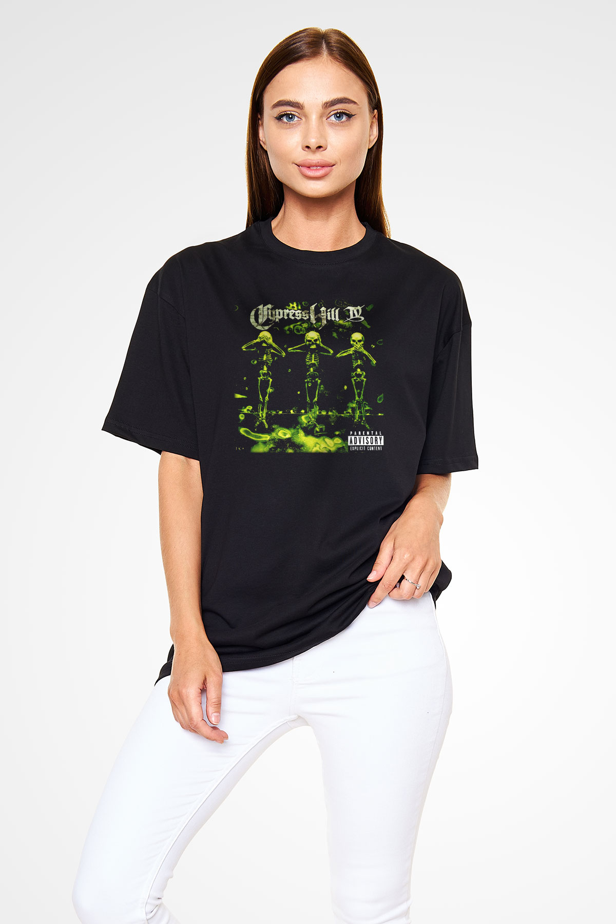 Cypress Hill Siyah Unisex Oversize Tişört T-Shirt