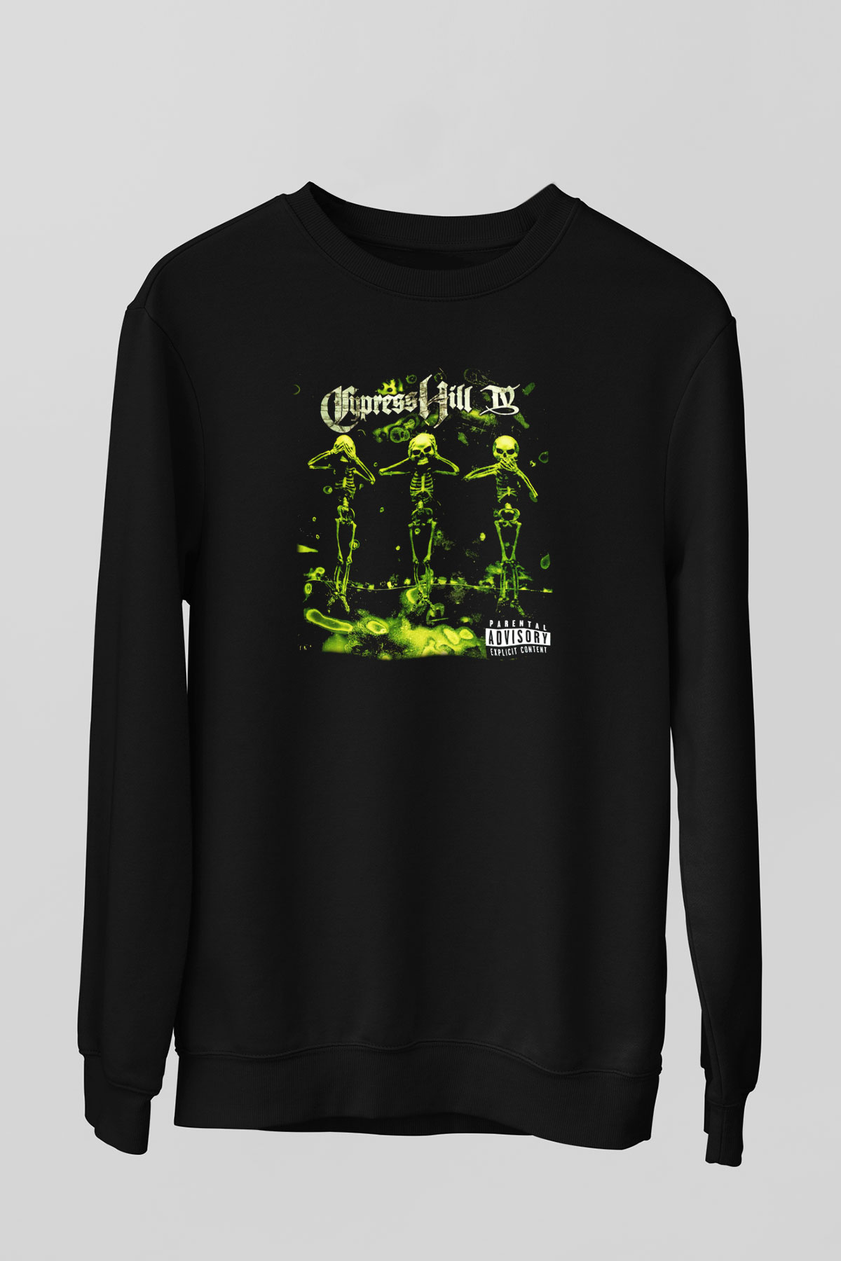 Cypress Hill Siyah Unisex Sweatshirt
