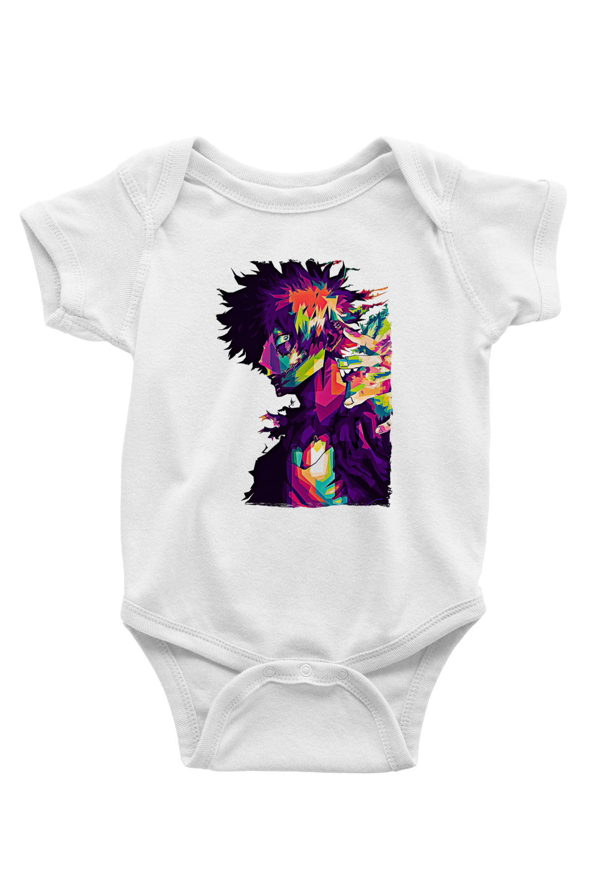 Dabi Baskılı Beyaz Unisex Bebek Body - Zıbın