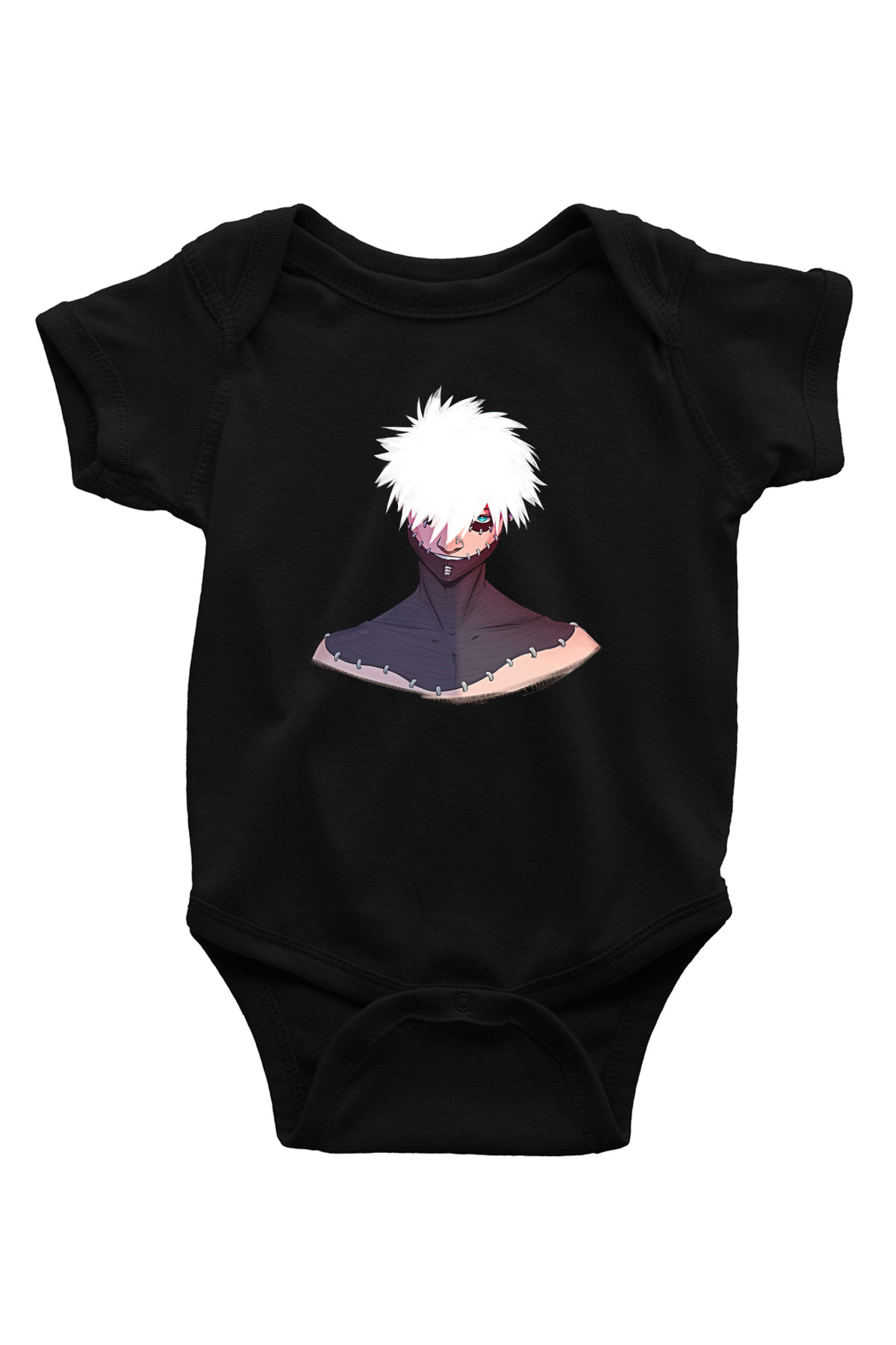 Dabi Baskılı Unisex Siyah Bebek Body - Zıbın