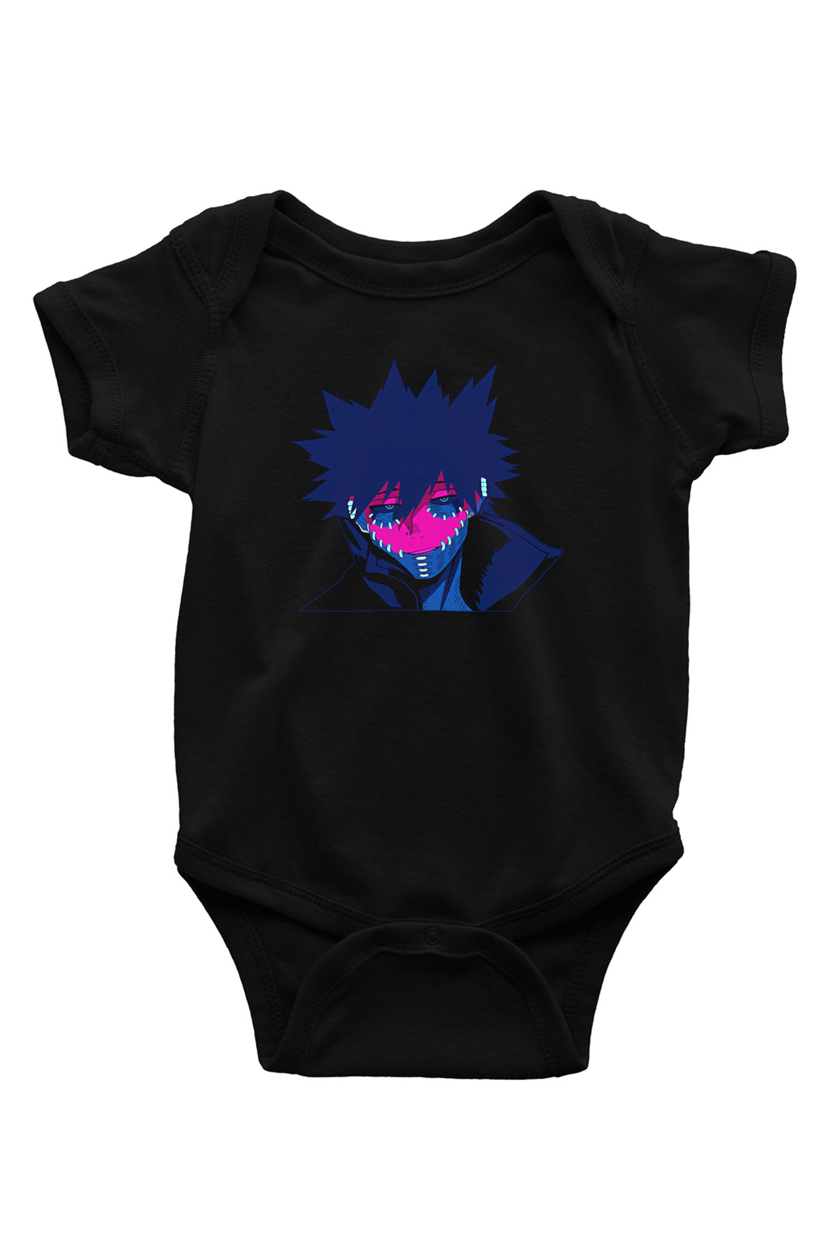 Dabi Baskılı Unisex Siyah Bebek Body - Zıbın