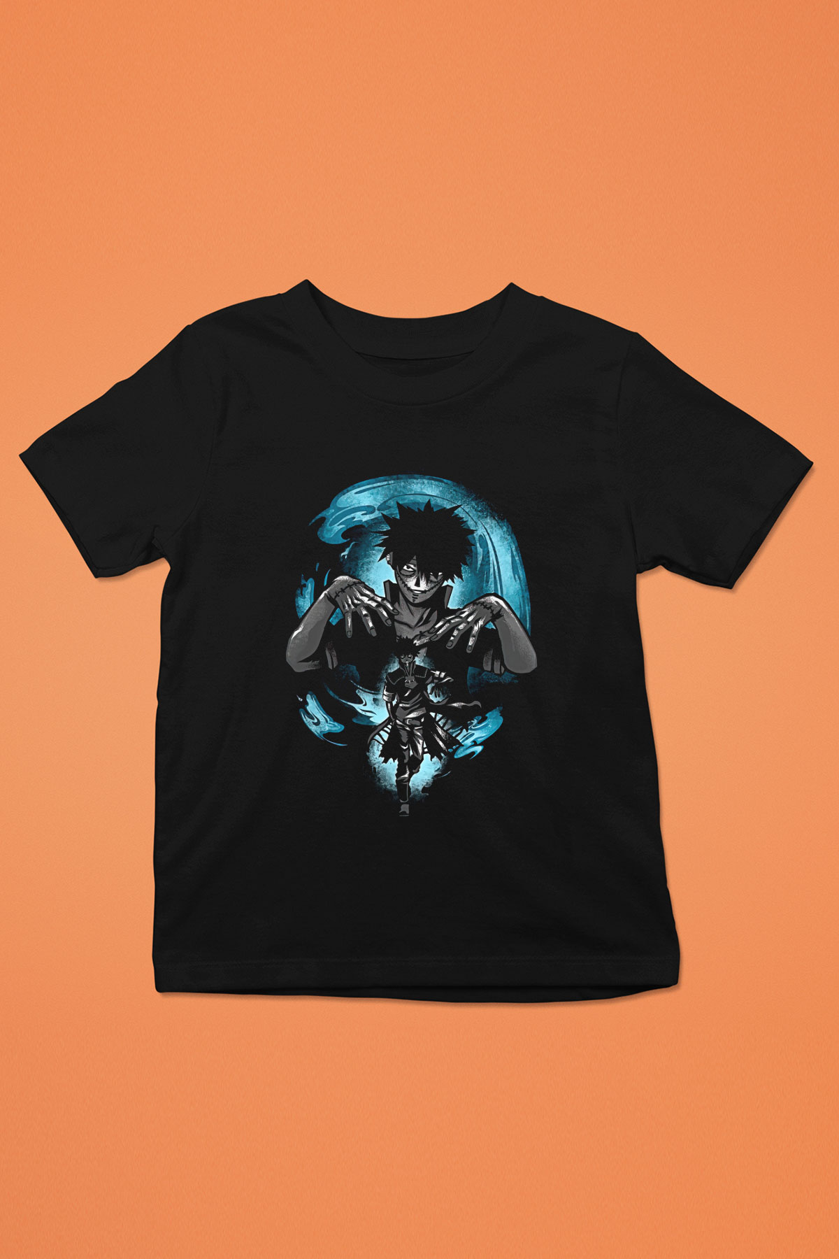 Dabi Baskılı Unisex Siyah Çocuk Tişört - Tshirt