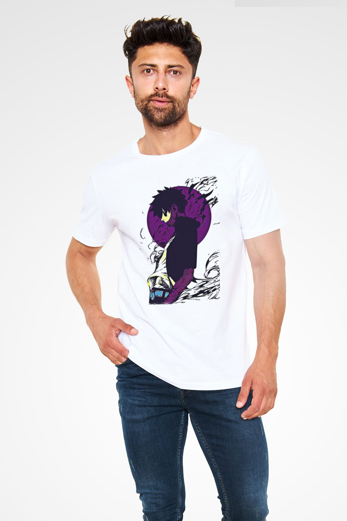 Dabi Unisex Baskılı Beyaz Tişört - Tshirt
