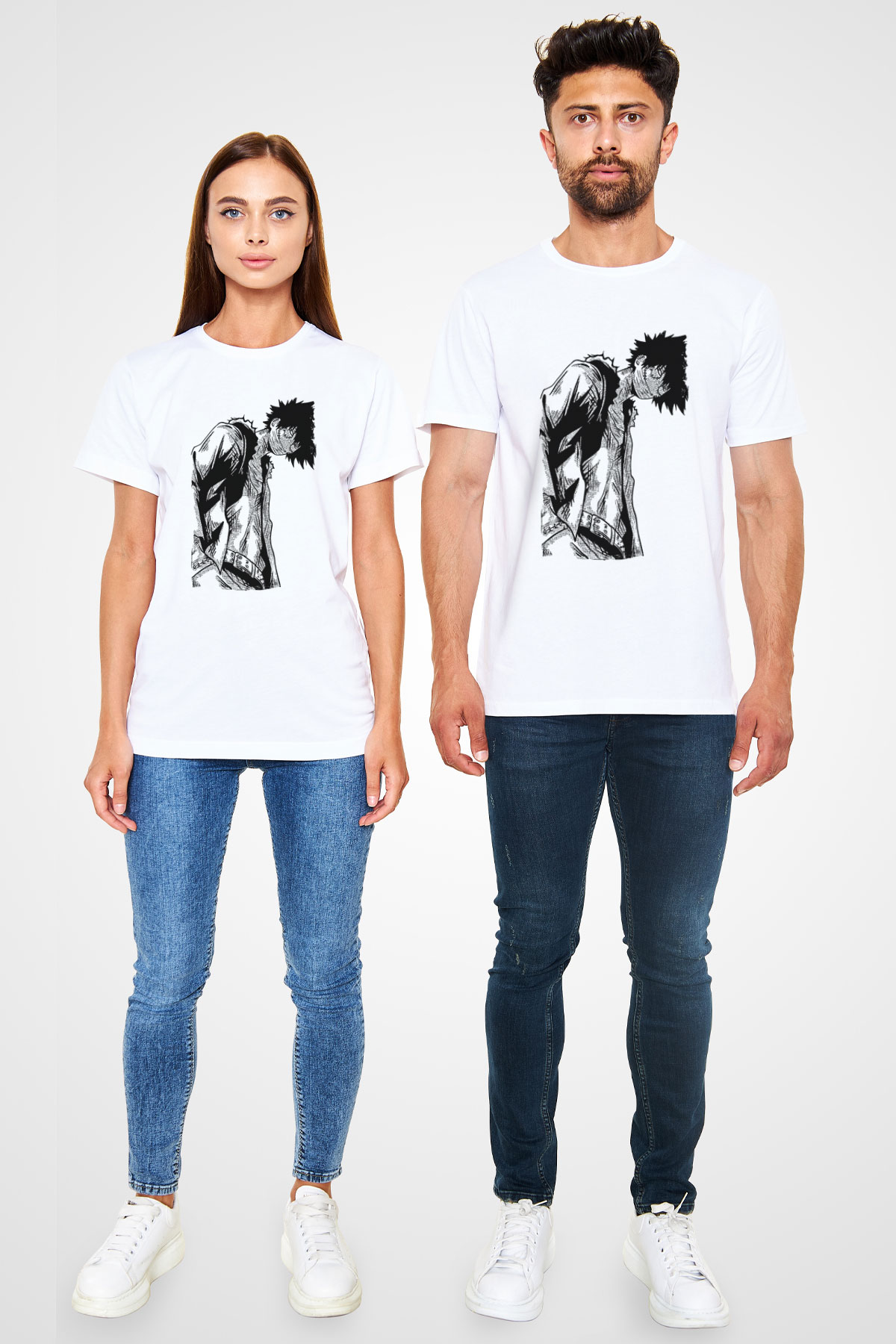 Dabi Unisex Baskılı Beyaz Tişört - Tshirt