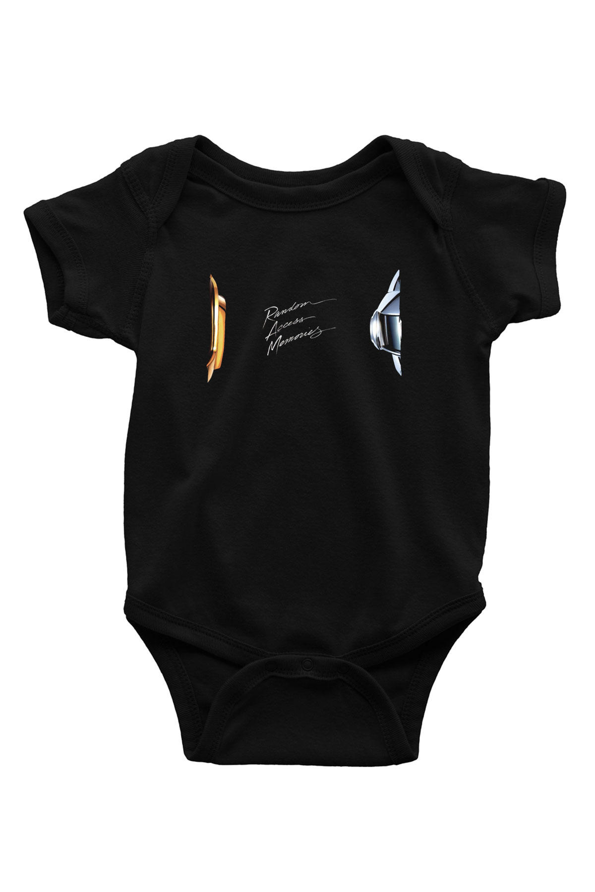 Daft Punk Siyah Bebek Body - Zıbın
