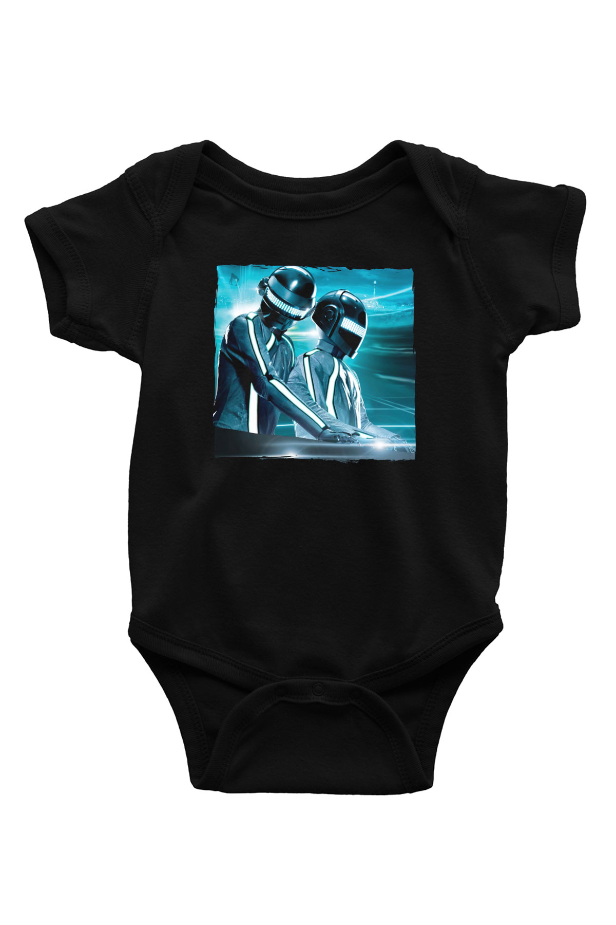 Daft Punk Siyah Bebek Body - Zıbın