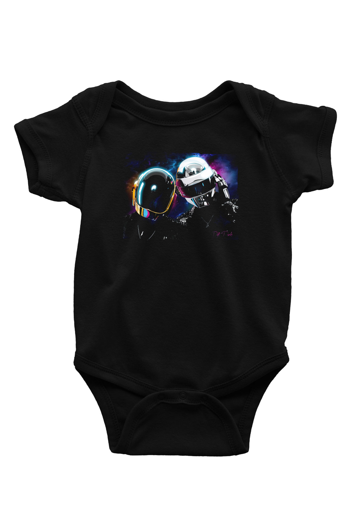 Daft Punk Siyah Bebek Body - Zıbın