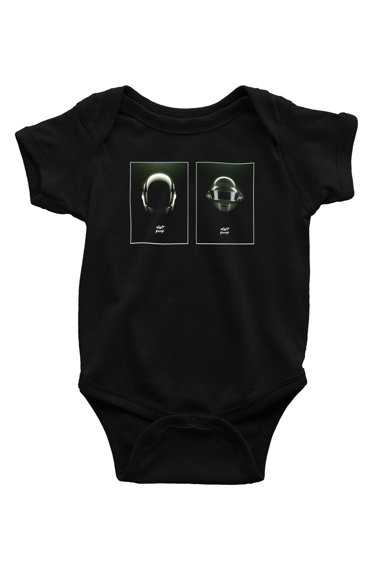 Daft Punk Siyah Bebek Body - Zıbın