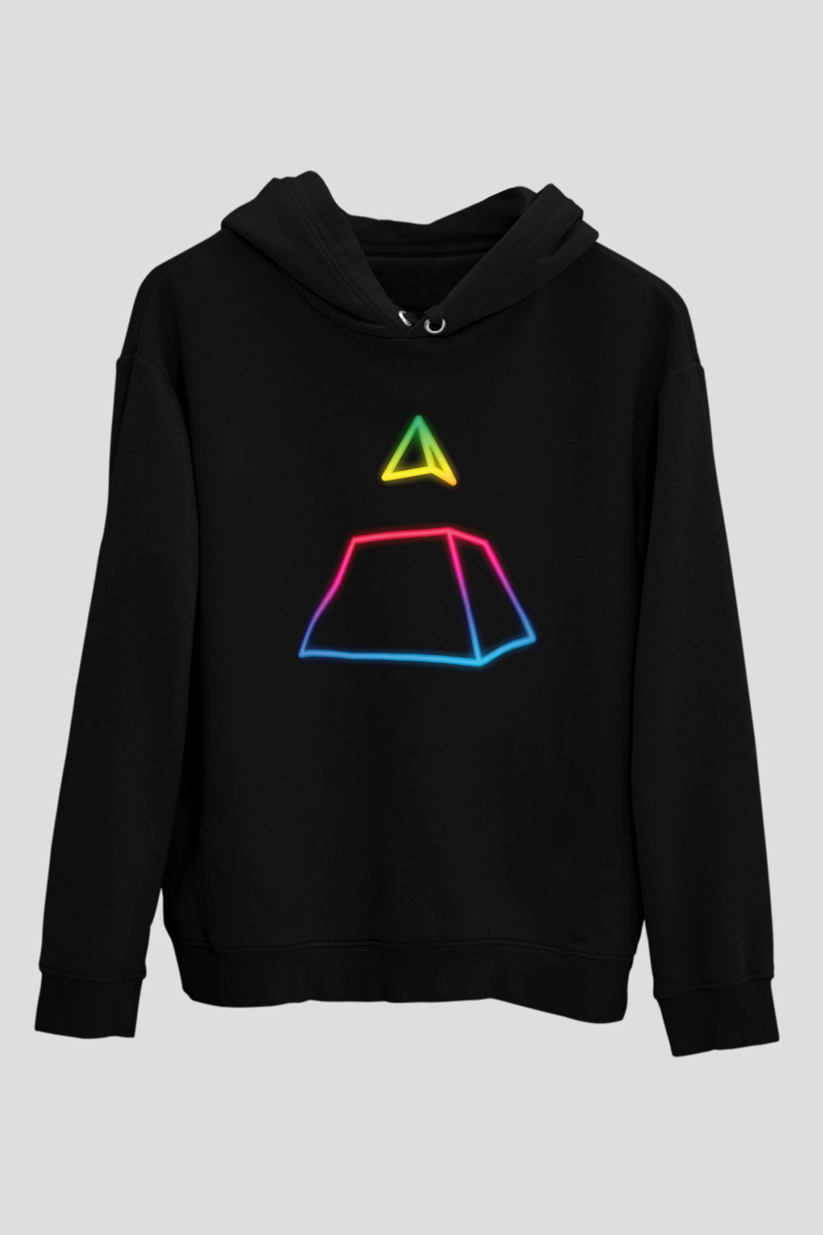 Daft Punk Siyah Unisex Kapüşonlu Sweatshirt