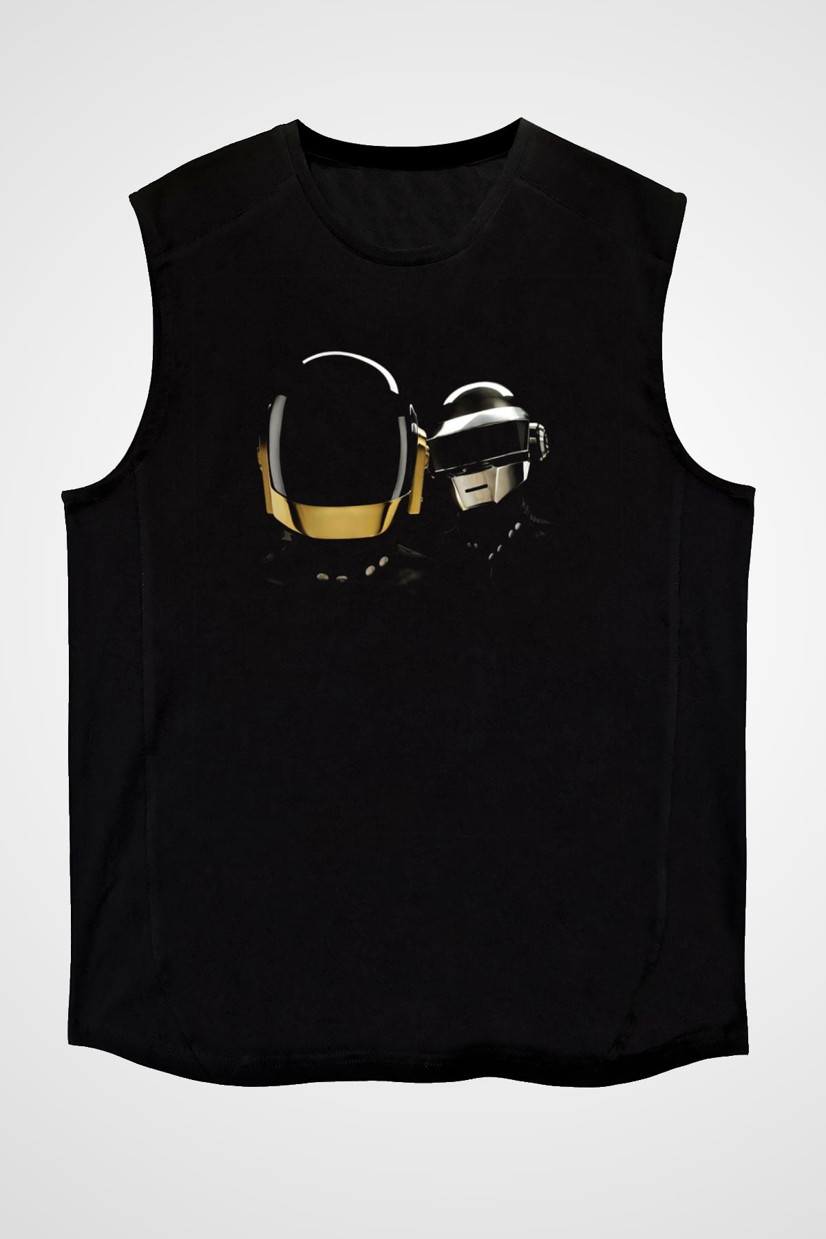 Daft Punk Siyah Unisex Kolsuz Tişört