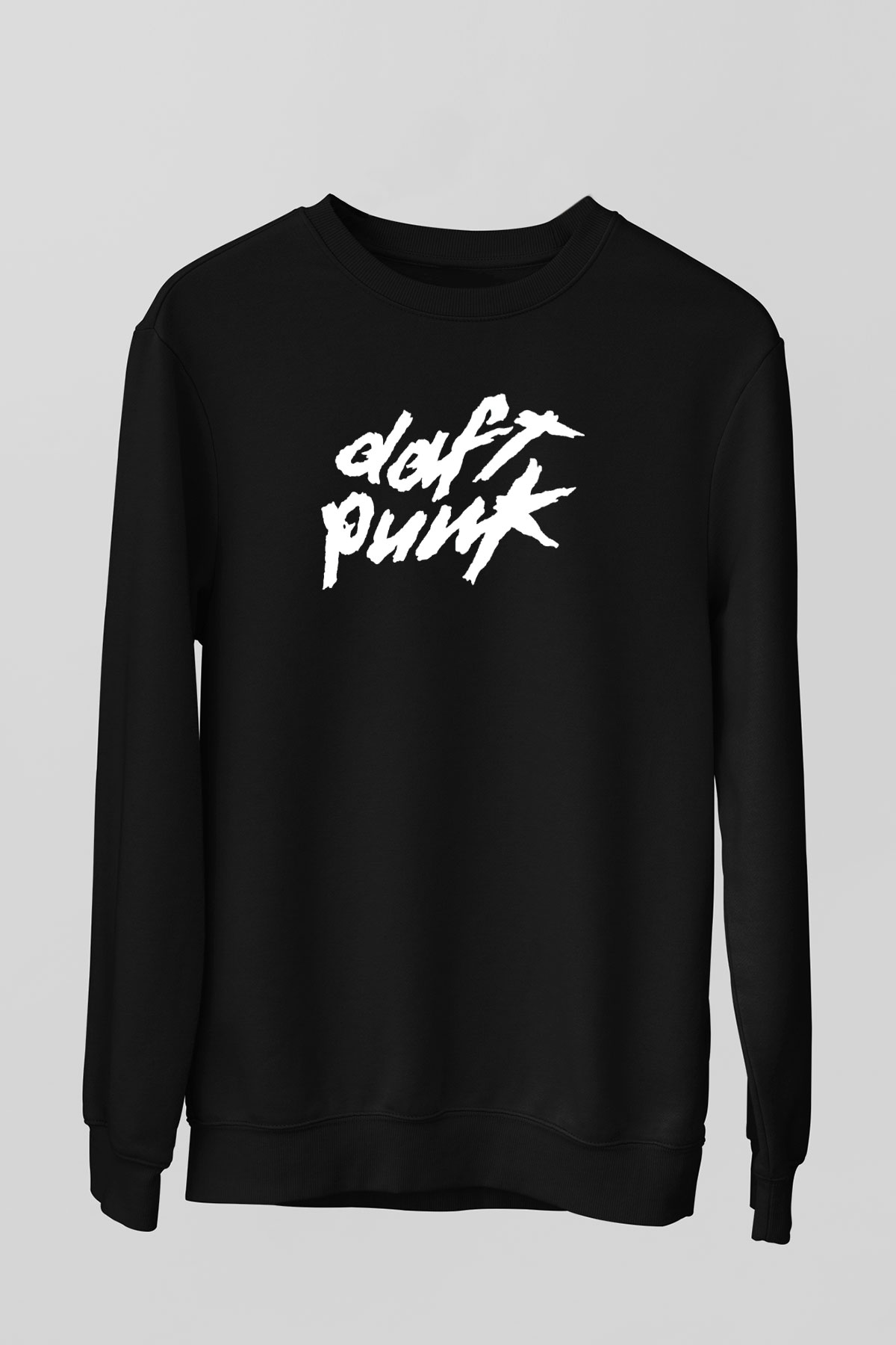 Daft Punk Siyah Unisex Sweatshirt