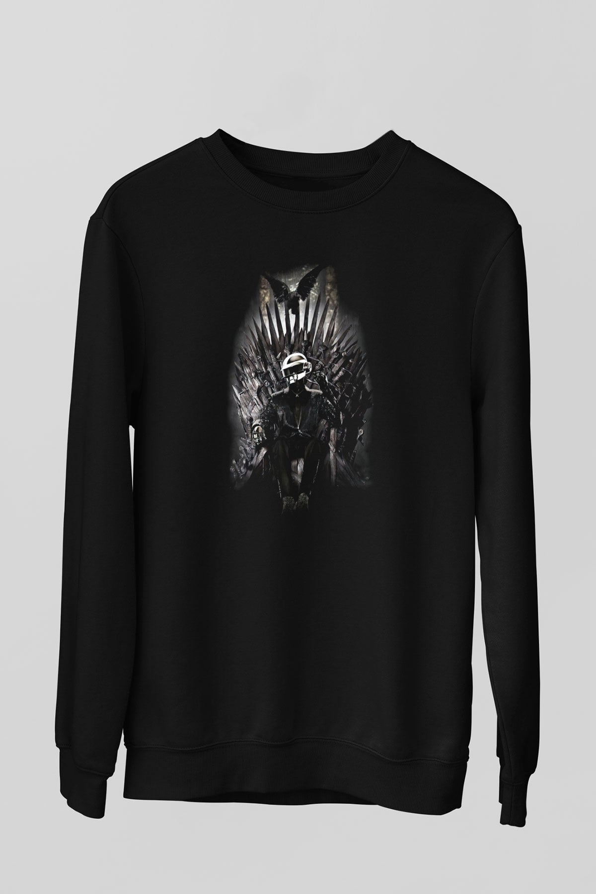 Daft Punk Siyah Unisex Sweatshirt