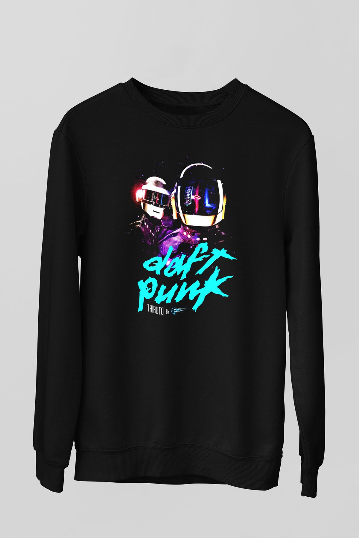 Daft Punk Siyah Unisex Sweatshirt