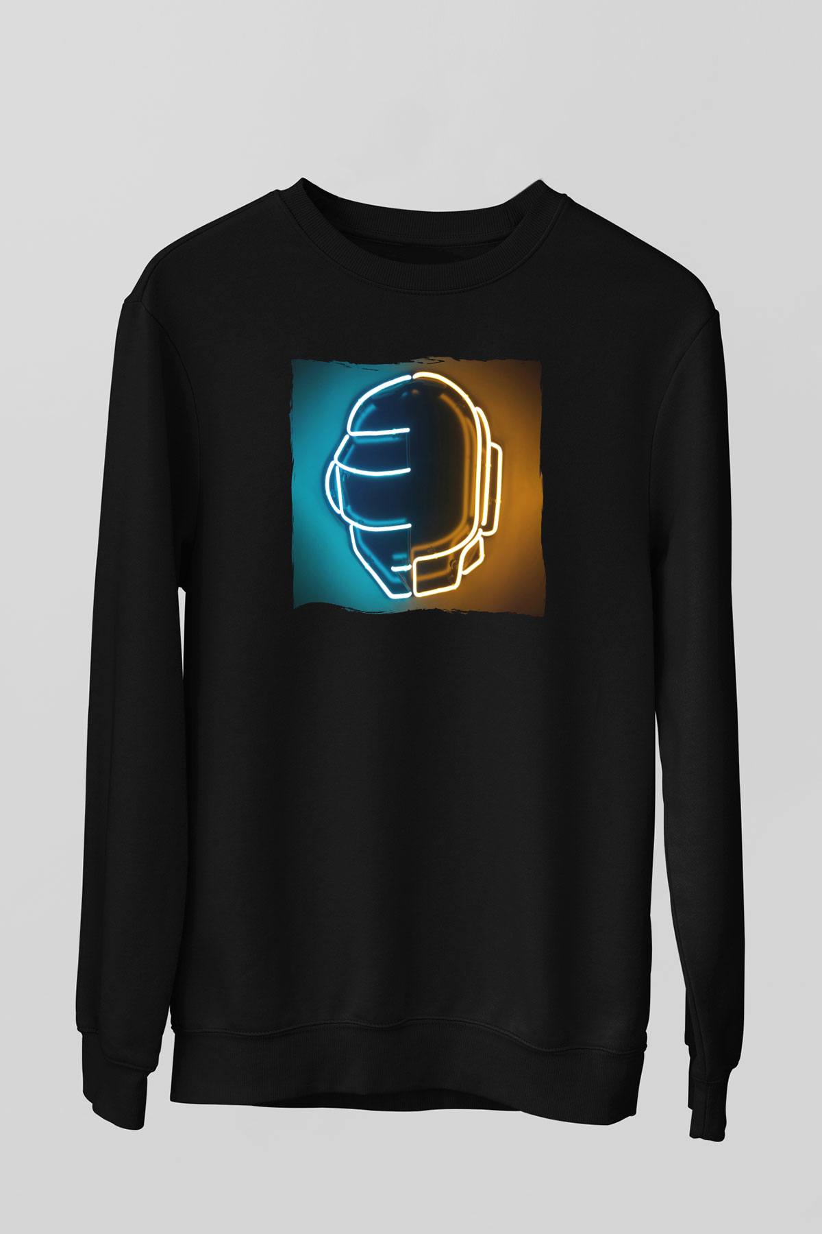 Daft Punk Siyah Unisex Sweatshirt