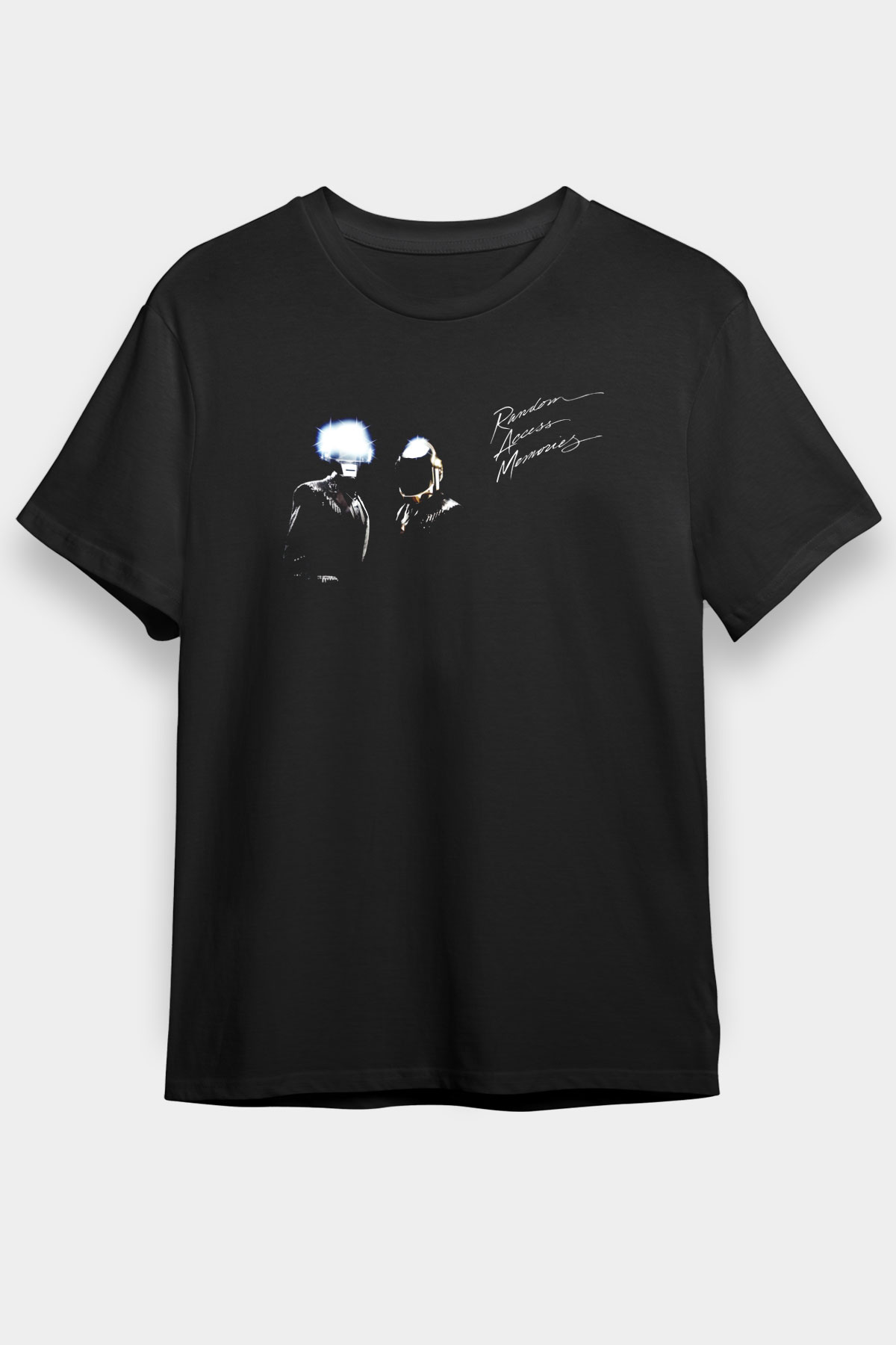 Daft Punk Siyah Unisex Tişört T-Shirt - TişörtFabrikası