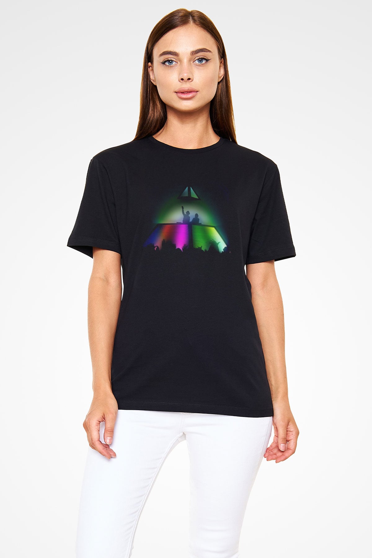 Daft Punk Siyah Unisex Tişört T-Shirt - TişörtFabrikası