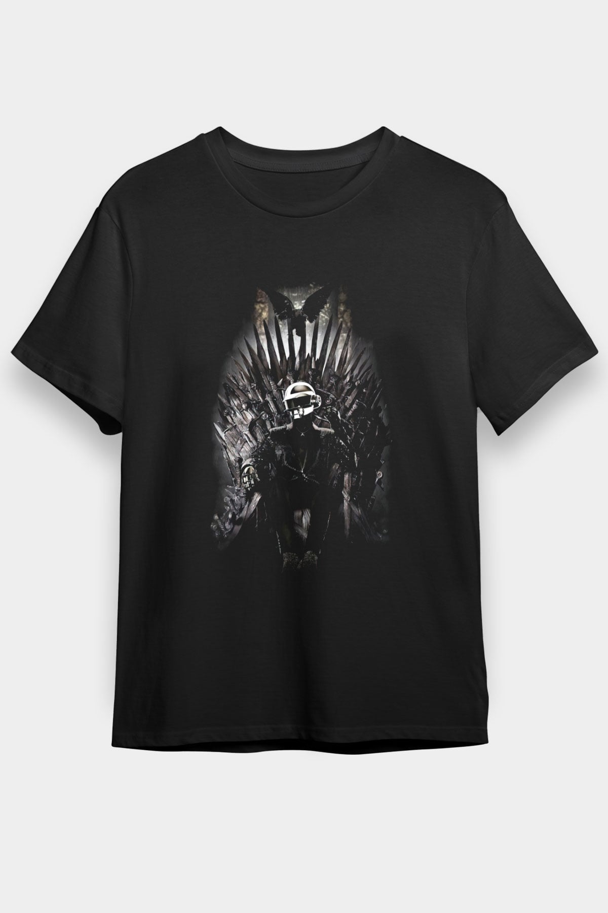 Daft Punk Siyah Unisex Tişört T-Shirt - TişörtFabrikası