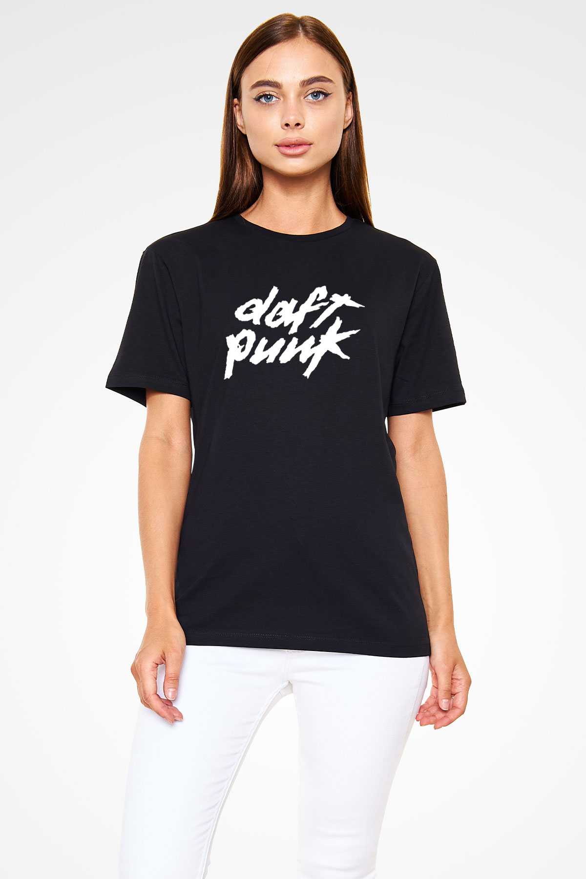Daft Punk Siyah Unisex Tişört T-Shirt - TişörtFabrikası