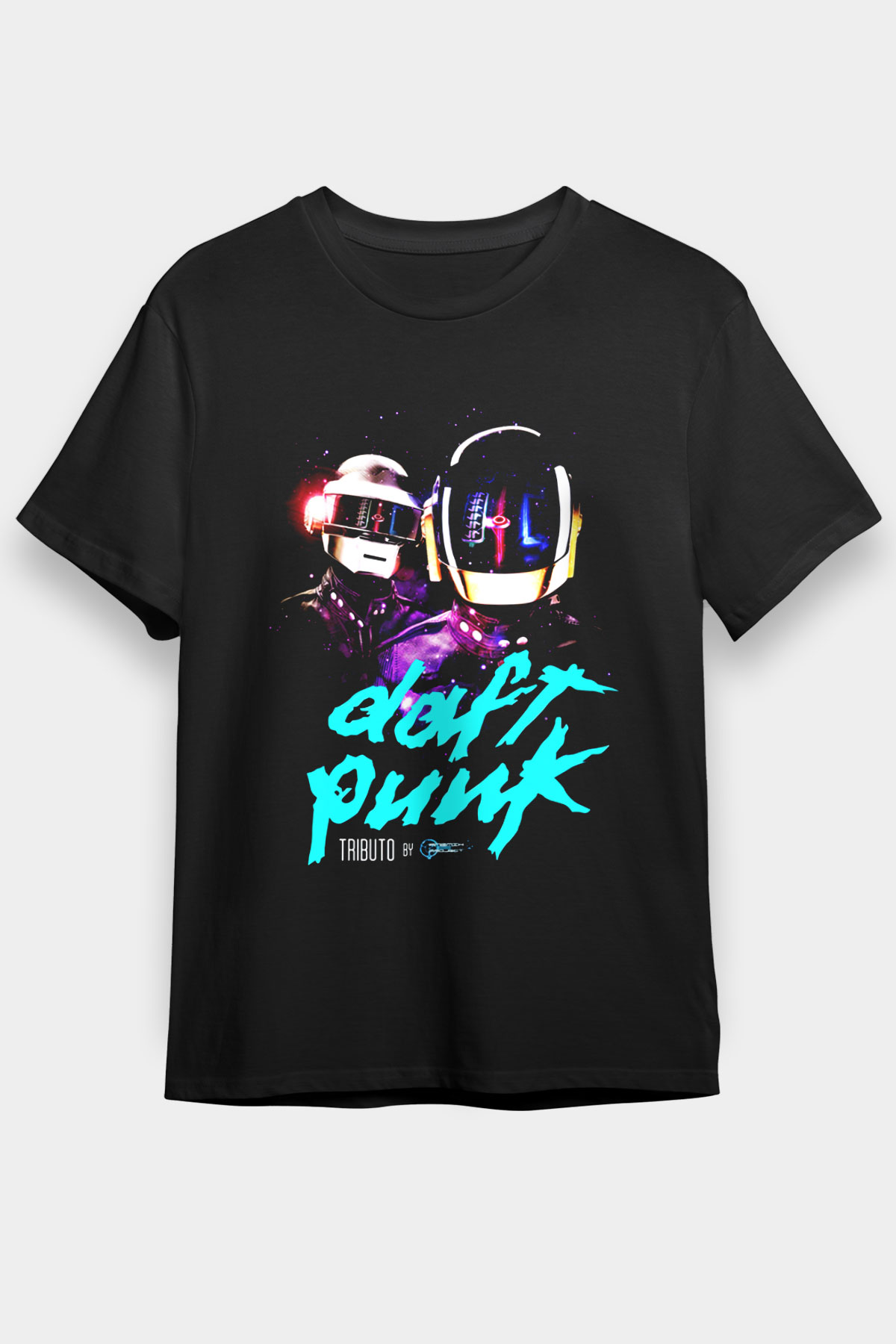 Daft Punk Siyah Unisex Tişört T-Shirt - TişörtFabrikası