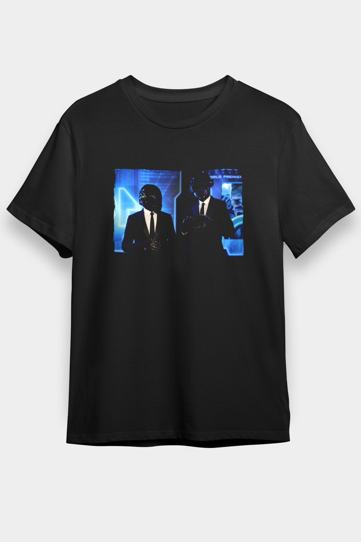 Daft Punk Siyah Unisex Tişört T-Shirt - TişörtFabrikası