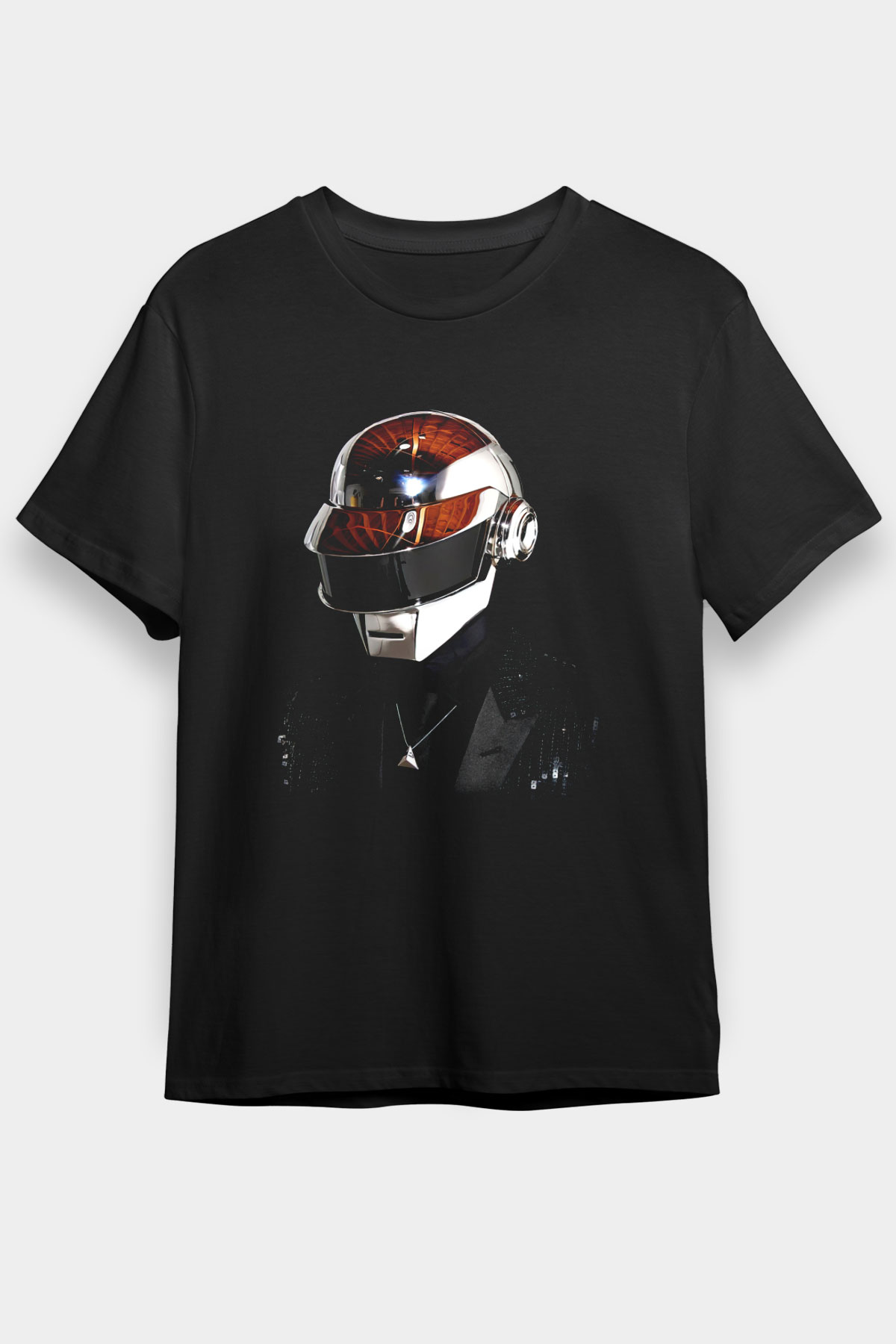 Daft Punk Siyah Unisex Tişört T-Shirt - TişörtFabrikası