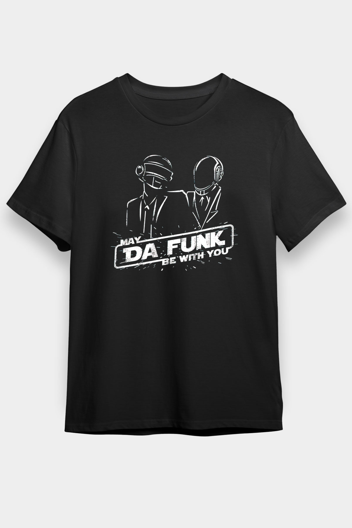 Daft Punk Siyah Unisex Tişört T-Shirt - TişörtFabrikası