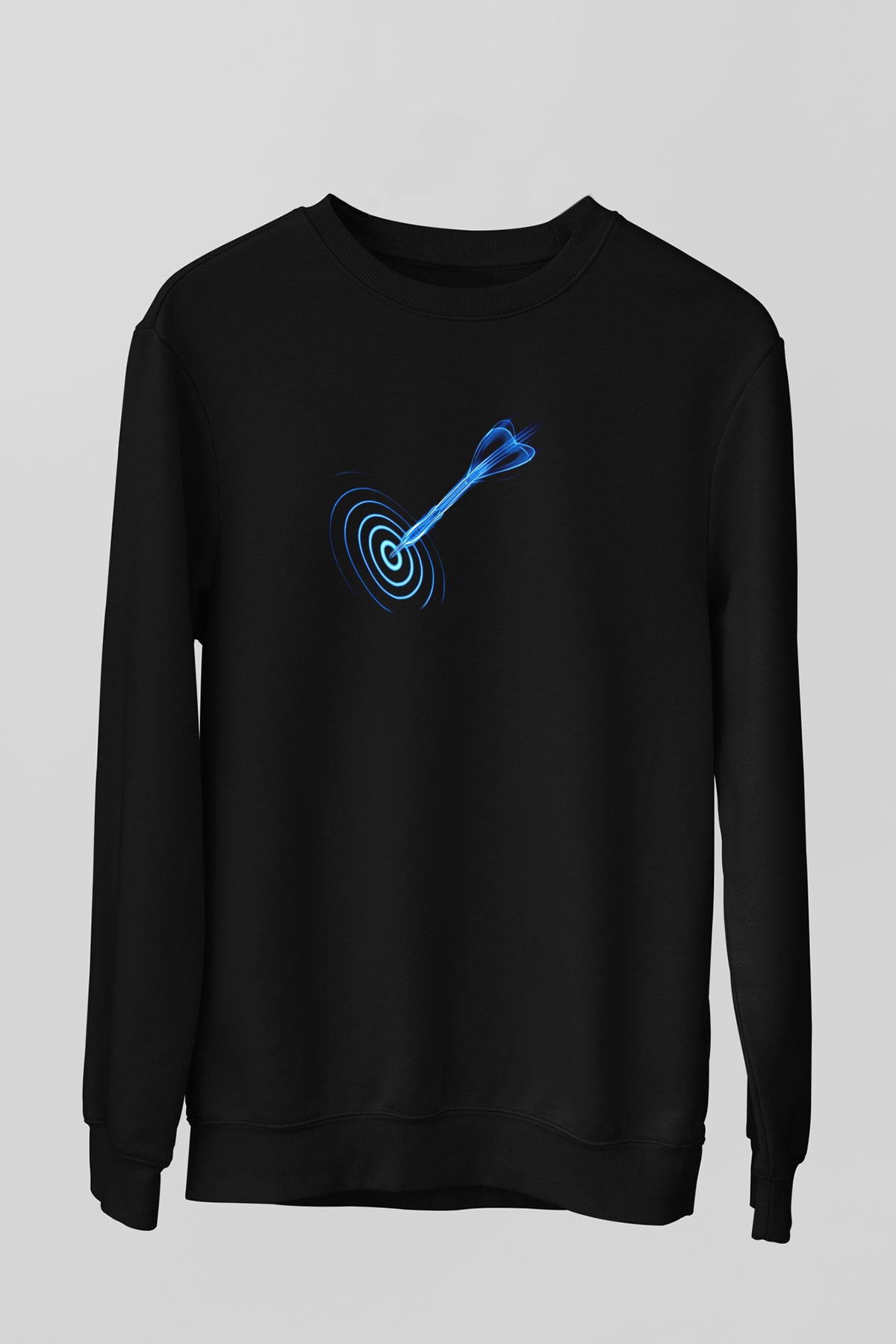 Dalgıçlık - Mountaineering Baskılı Unisex Siyah Sweatshirt