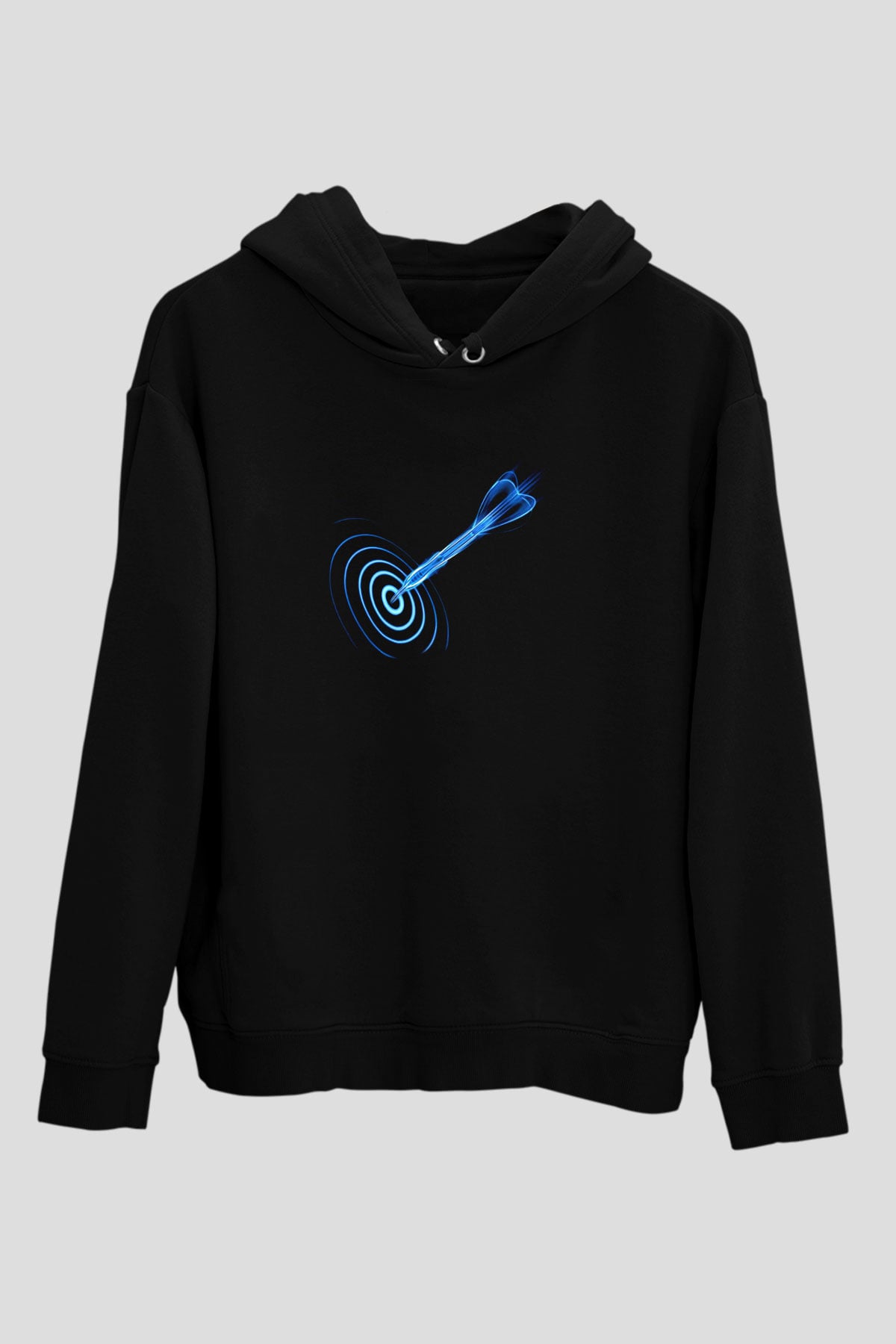 Dalgıçlık - Mountaineering Baskılı Unisex Siyah Hoodie