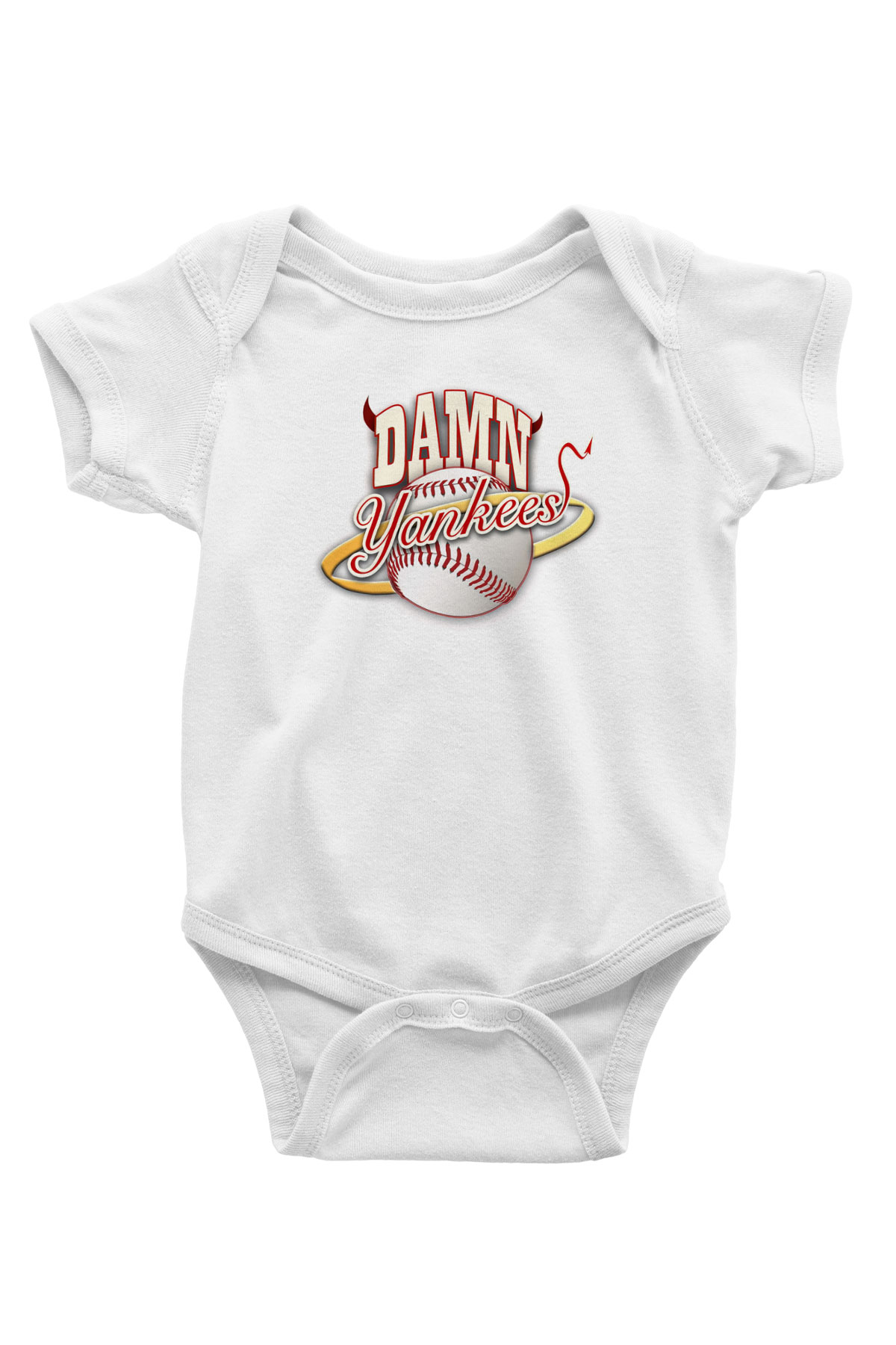 Damn Yankees Beyaz Bebek Body - Zıbın