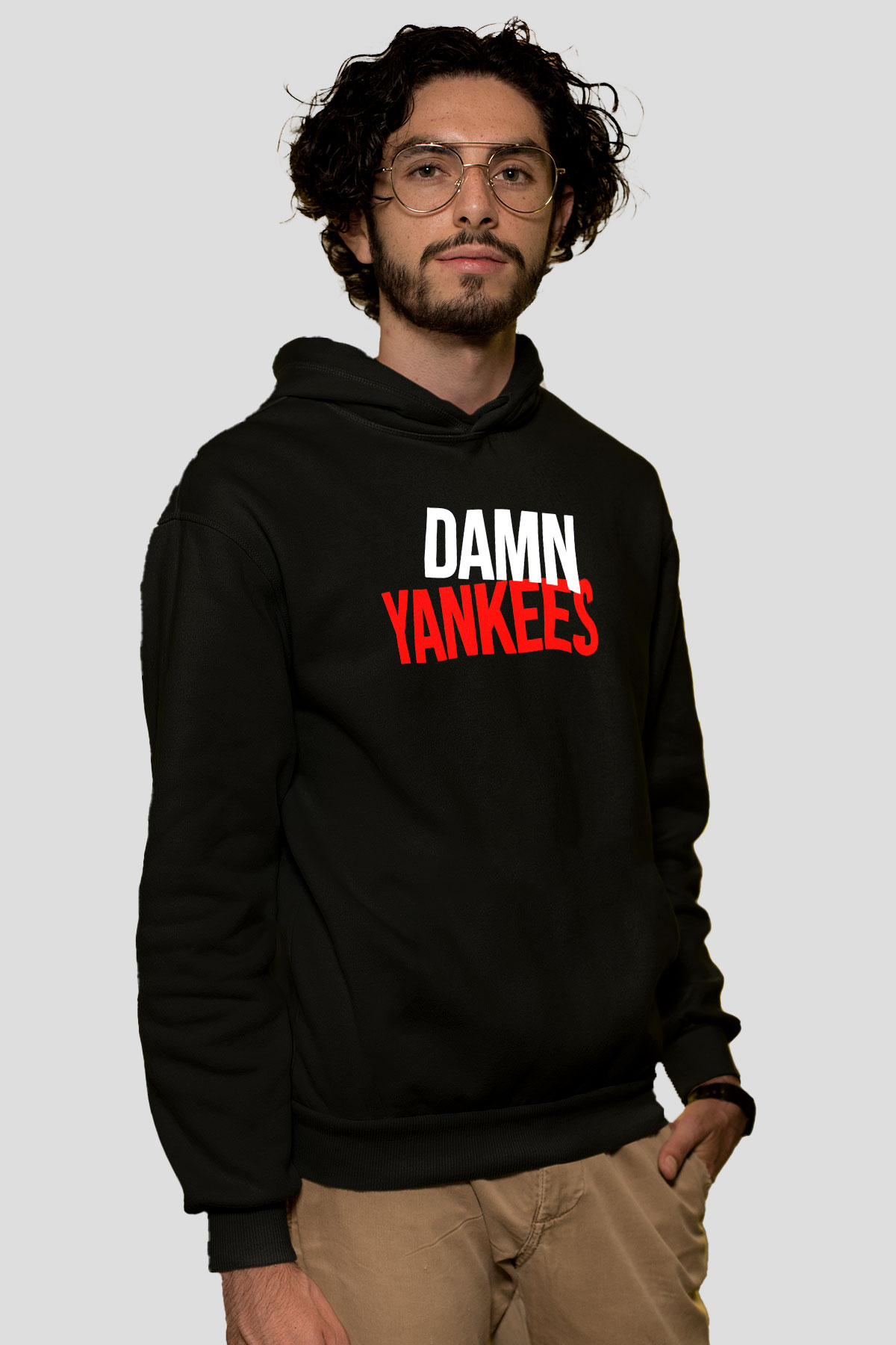 Damn Yankees Siyah Unisex Hoodie
