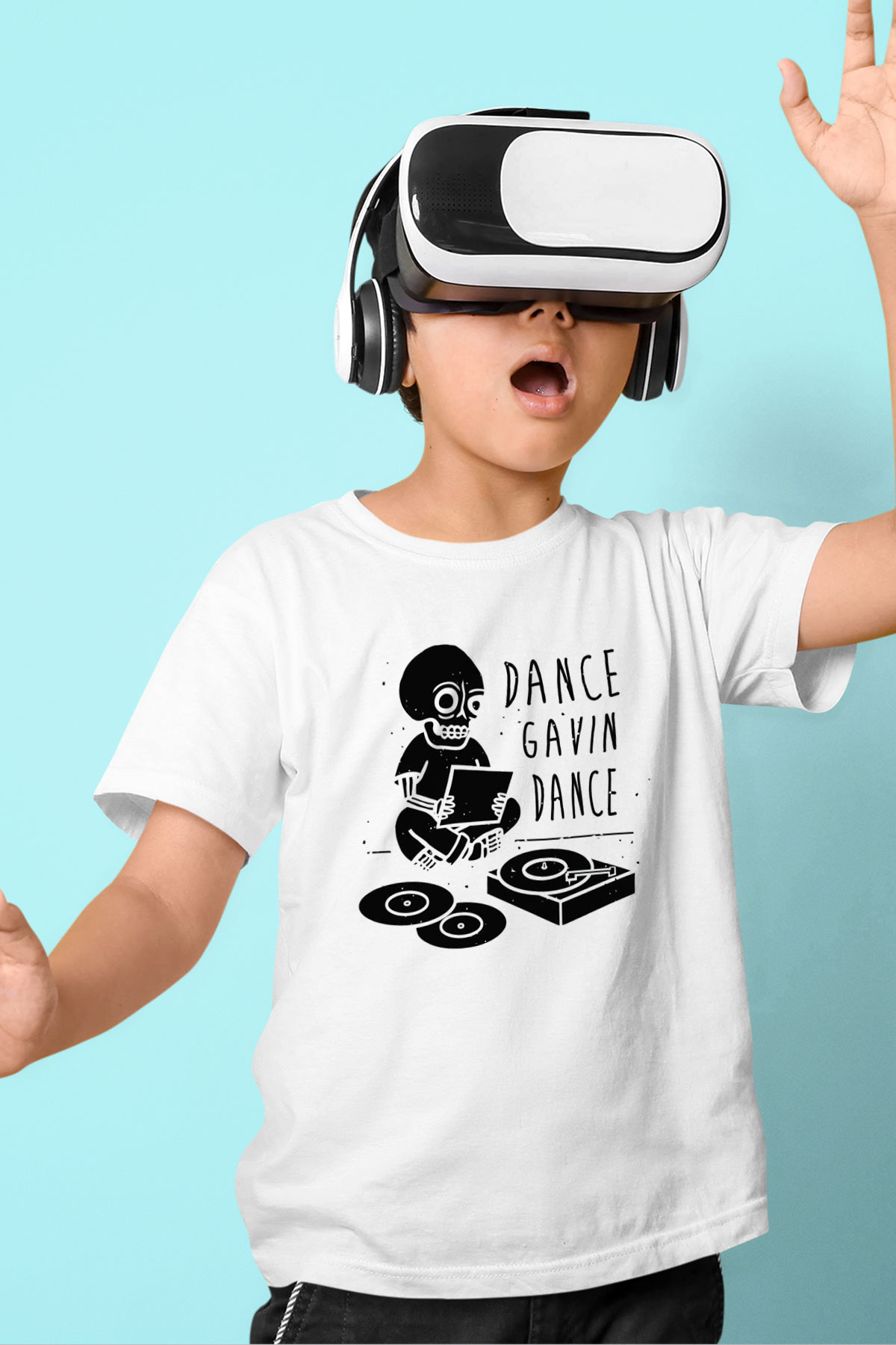 Dance Gavin Dance Beyaz Unisex Çocuk Tişört