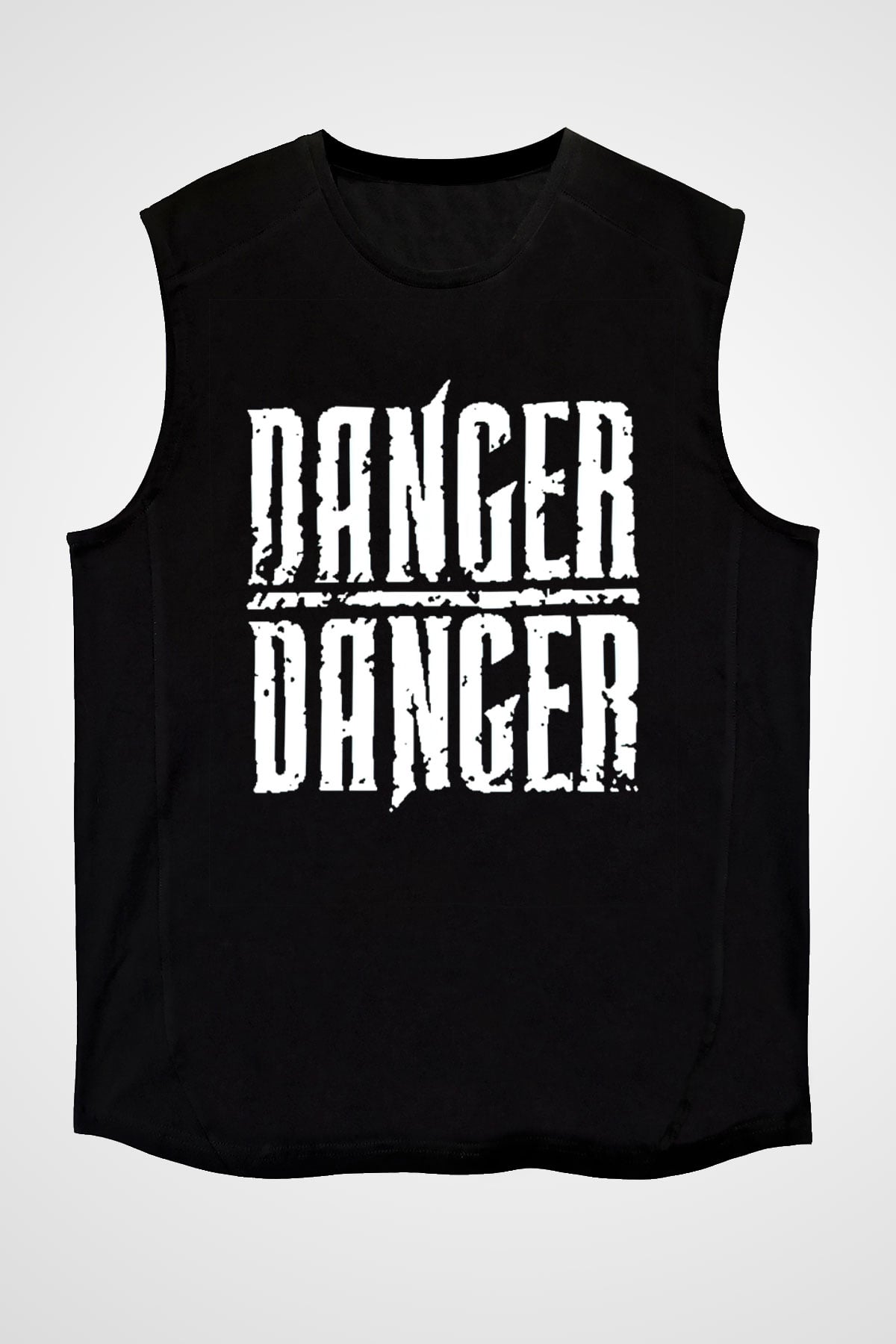 Danger Danger Siyah Unisex Kolsuz Tişört