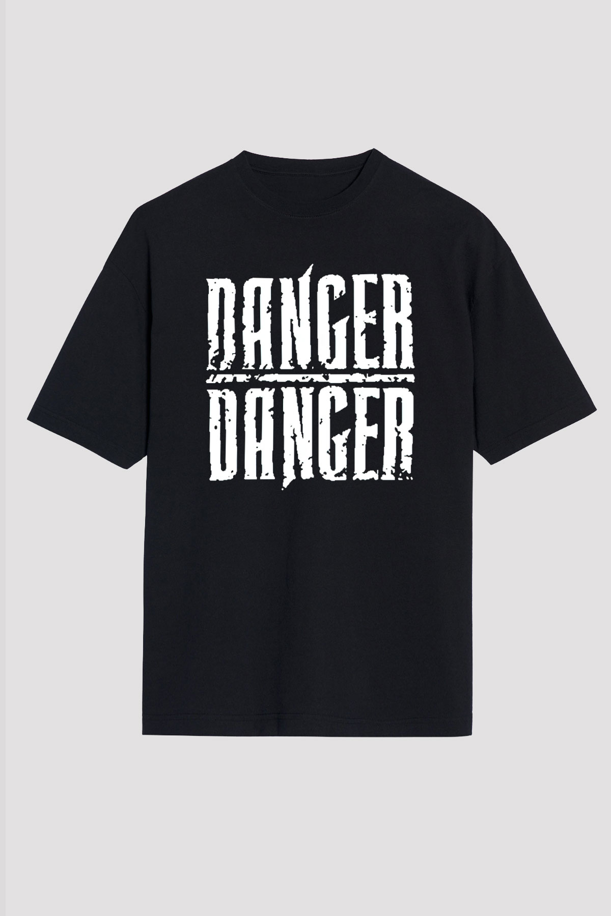 Danger Danger Siyah Oversize Tişört Oversize T-shirt - TişörtFabrikası