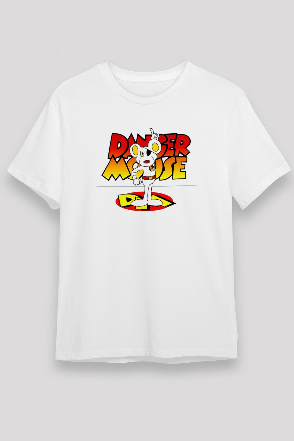 Danger Mouse Beyaz Unisex Tişört T-Shirt
