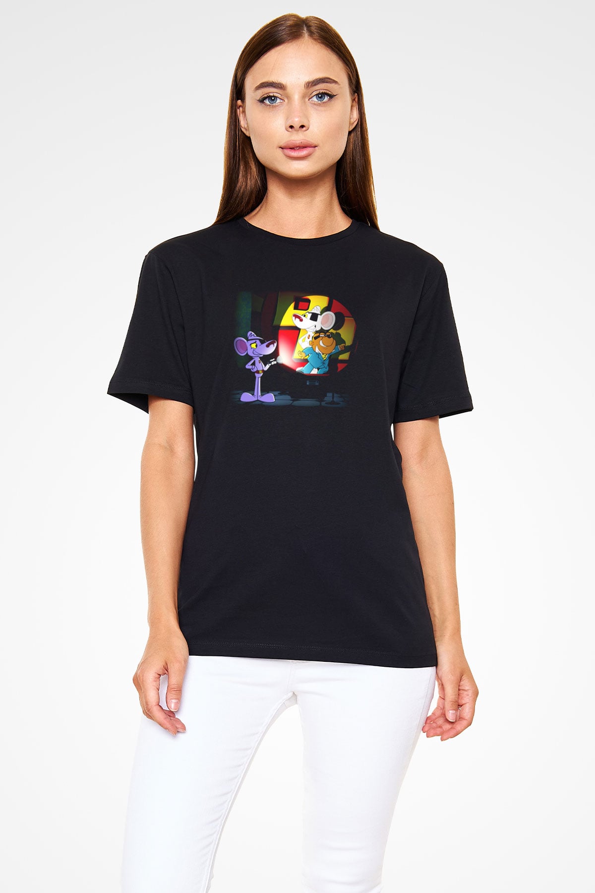 Danger Mouse Siyah Unisex Tişört