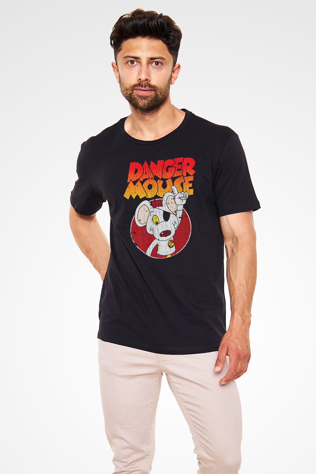 Danger Mouse Siyah Unisex Tişört