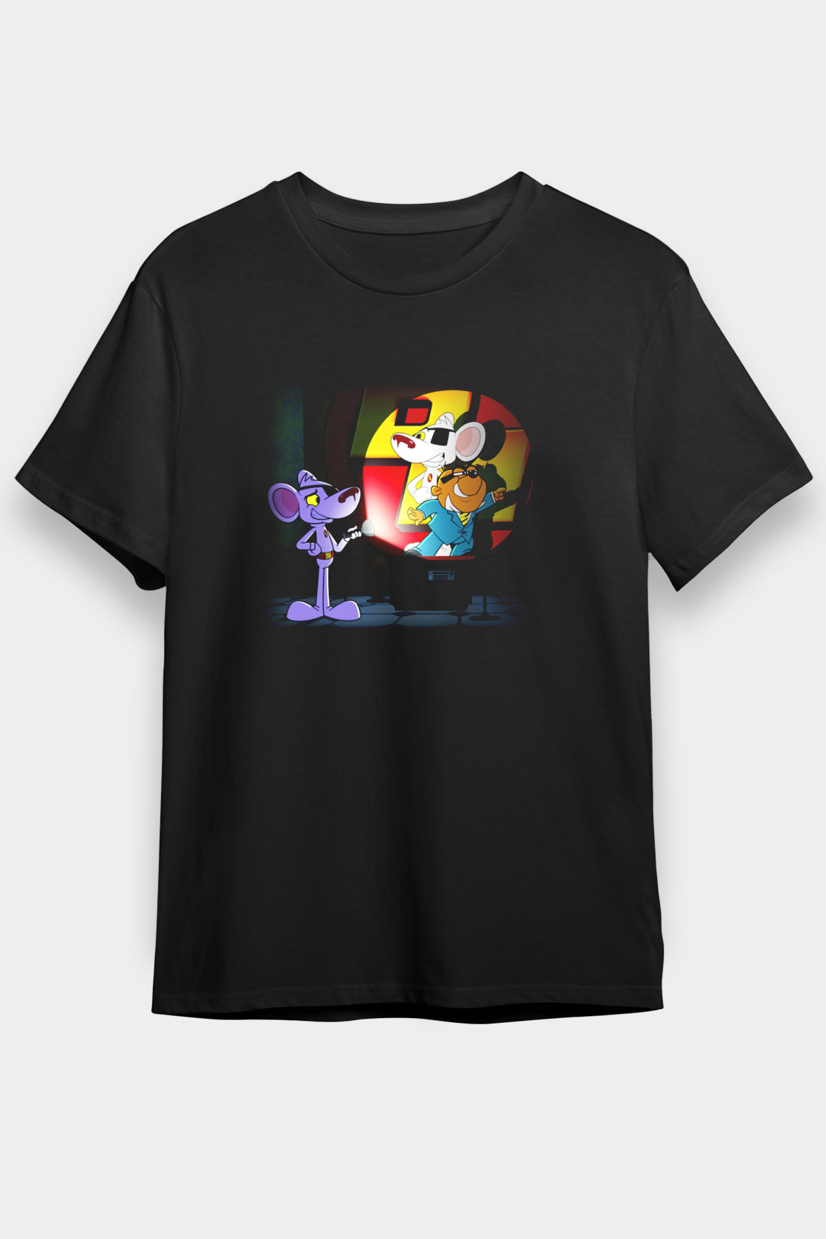 Danger Mouse Siyah Unisex Tişört