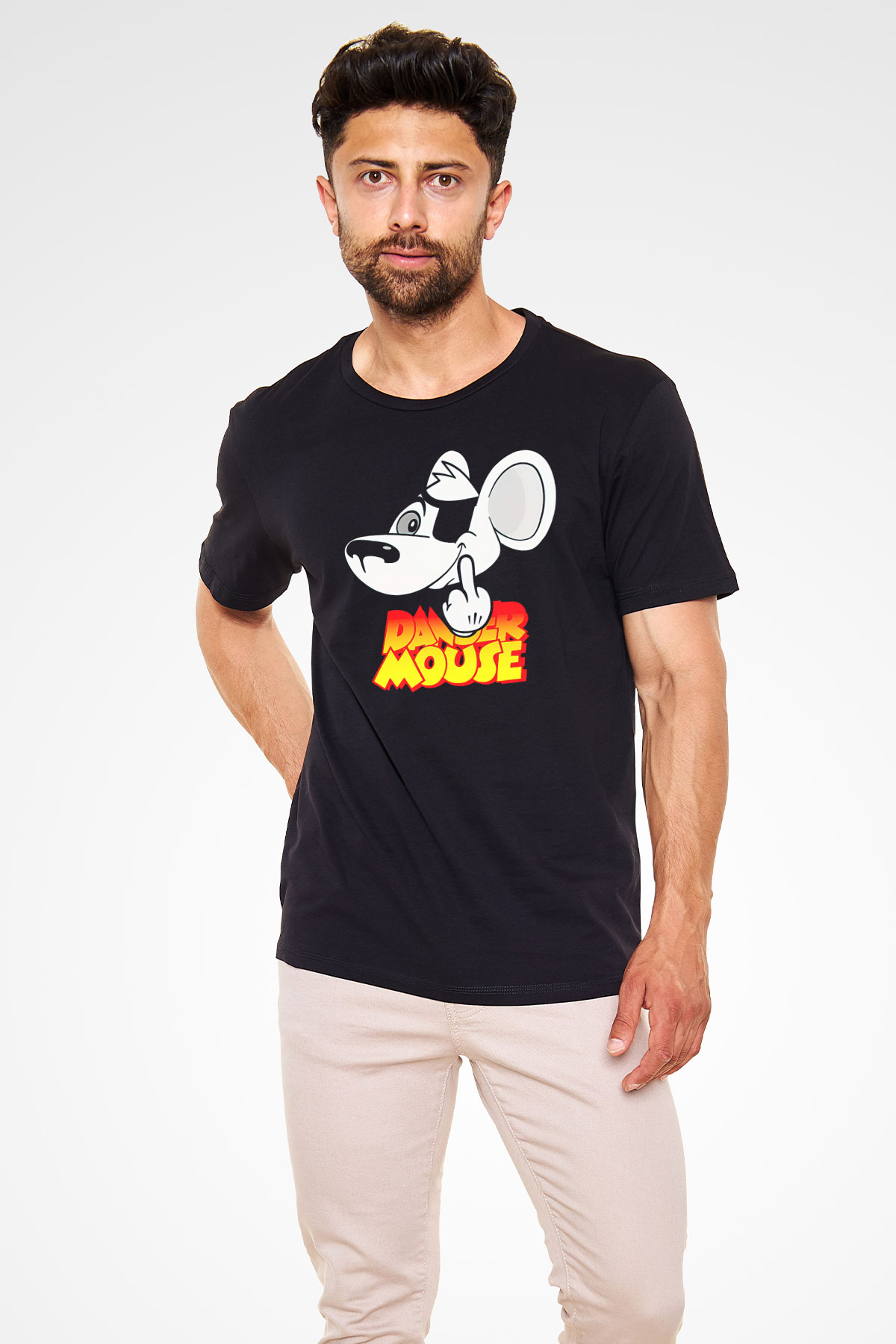 Danger Mouse Siyah Unisex Tişört